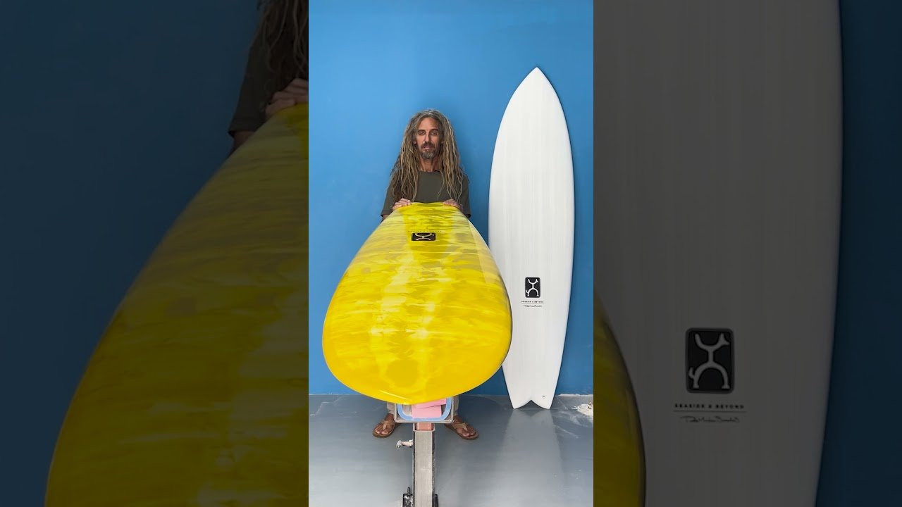 The Seaside and Beyond - new weight, new flex, new lamination - available for a limited time and in very limited numbers, this all new re-release of the Seaside and Beyond is landing at surf shops everywhere this week. <br /><br />Rob Says:<br /><br />"Years ago the Seaside and Beyond began as an extended Go Fish; a twin keel design I stretched out more than two feet longer than what I would traditionally ride in a fish design. The first surfs I had on it made me feel like a quad setup would suit the longer rail line, and after that, I was convinced - I knew that I needed a quad fin fish design in the 7 foot range in my quiver, where it has stayed ever since.<br /><br />Ever since the Seaside and Beyond came out, it’s one of the shapes I get asked about most often, which is why I was excited to re-release it for a limited time in this newly updated weight, flex, and lamination schedule. <br /><br />Check one out at a surf shop near you this week, because many shops have already received them over the weekend. "