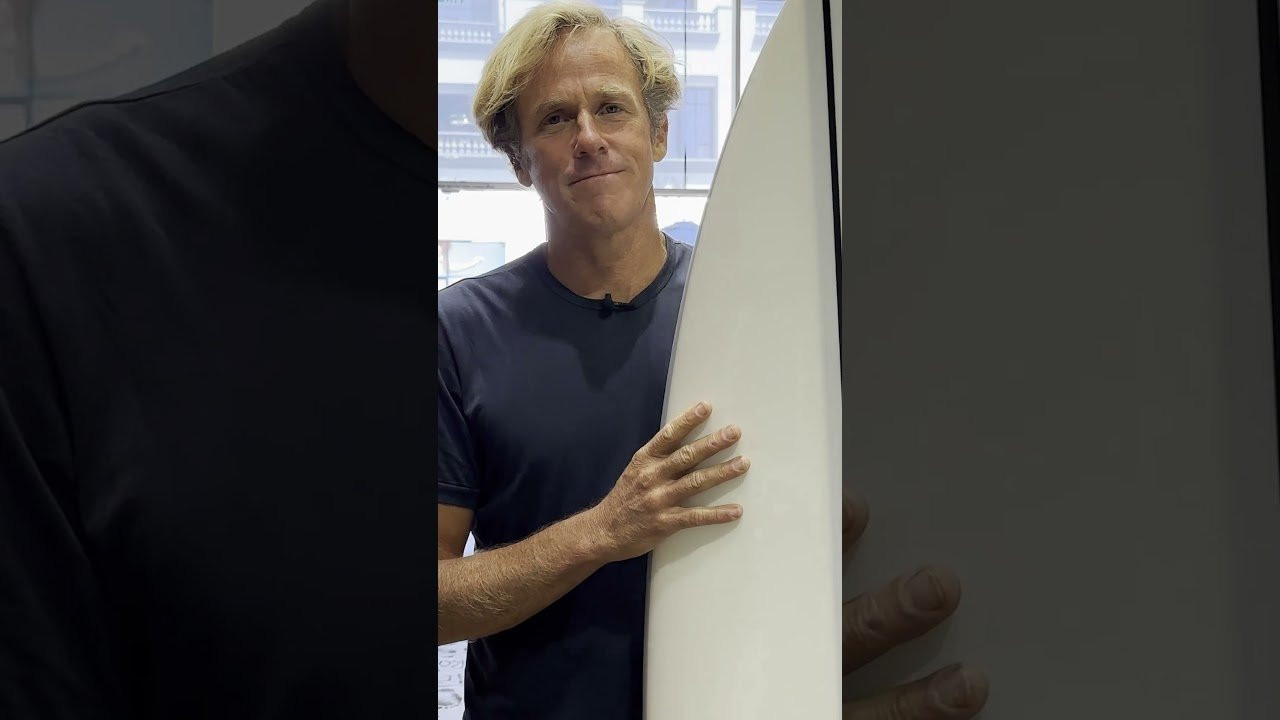 Dan Mann with the FRK+, a performance squash tailed update to his popular FRK round tail with Kelly Slater.