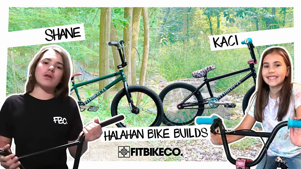 Shane and Kaci Halahan retrieve a pair of Shane's signature USA-Made Fitbikeco. SQUIB frames (a 20" wheeled and 18" wheeled version) and then walk us through their custom builds. <br /><br />https://fitbikeco.com/shop/frames/squib-frame-shane-halahan/<br />https://fitbikeco.com/shop/frames/18-wheel-squib-frame-shane-halahan/<br /><br />The brother/sister duo cut their own bars, grease and assemble their own drivetrains... basically handle the whole operation solo, sans a little help building their wheels!<br /><br />If you think everyone can do this... you haven't watched Tom Dugan and Kareem Williams build a bike: https://www.youtube.com/watch?v=aMUgvgnrUYg&t=18s<br /><br />Oh - and Shane filmed and edited this video himself too! Seek out Shane and Kaci shralping concrete and their backyard trails 9 Acres on the Fit and S&M YouTubes and then try not to be defeated that a 14 and 10 year old might have more life skills mastered than you (because frankly - we feel the same way). <br /><br />SQUIB Frame Vid: https://www.youtube.com/watch?v=dDzSDsr5zjs&t=148s