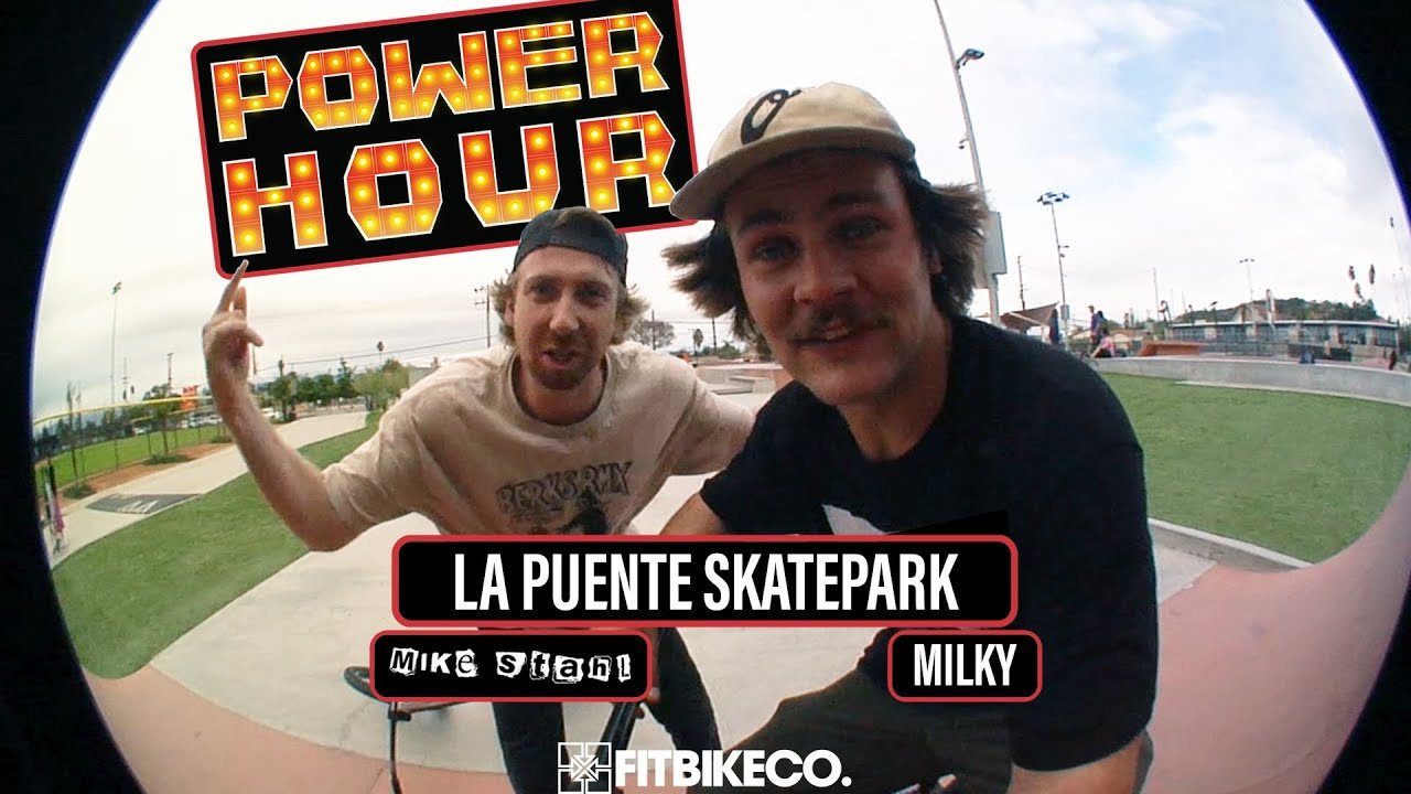 Milky, a.k.a. "Mr. Power Hour" plugged in the S&M homie Mike Stahl for Episode 2 of our new series, Fit Power Hour, and this time they sessioned La Puente Skatepark in L.A. County. Should we visit your local next?<br /><br />Featuring: <br />Mikey Andrew: https://www.instagram.com/milkybikes/<br />Mike Stahl: https://www.instagram.com/instahled_it<br /><br />Filmed by: Chris Kerrigan - https://www.instagram.com/chrisbmx_/<br />Edited by: Charlie Crumlish - https://www.instagram.com/charliecrum/
