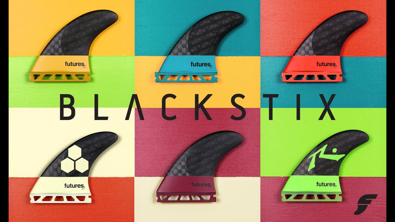 Over the past 10 years the Blackstix have become a staple in the Futures line, proving to be the best option when a lively, speed generating fin is preferred. While intentionally keeping the Ride Number of the Blackstix series in the 10 to 7 range, we've made some critical upgrades to bring you a new & improved ride.<br /><br />New to the Blackstix 3.0 is the addition of two layers of unidirectional carbon, aligned at a 23º angle from the base. The angle of the ‘Uni’ controls the ratio of tip bend vs rotation as it loads up through turns. Running from base to tip, the ‘Uni’ adds support to hold more power without feeling stiff.<br />23 Degree Unidirectional Carbon<br /><br />Working in conjunction with the ‘Uni’ are asymmetrical 12k carbon panels running vertically up the inside and outside of the fin. The inside panel runs completely through to the tip, along the leading edge. The outside panel only runs 2/3 of the way up the fin. This stepped reduction of carbon in the fin allows for more flex progression, creating a strong base and a snappy tip, resulting in a lively feel unique to the Blackstix.<br /><br />To add one more layer of performance to the Blackstix, we use epoxy resin. Epoxy resin is lighter, tougher & more resilient than polyester resin. These features all play a role in making the Blackstix the lightest & fastest fins in the world. As a bonus, epoxy emits 50-75% fewer VOCs (volatile organic compounds) than polyester resin, which means a decrease in harmful chemicals in our environment.<br /><br />Futures V2 foil was a revolutionary introduction to the removable fin story originally, and it’s still the go to for Speed Generating fins. The foil enhances efficient water flow with its uniquely designed curved surfaces. The result is lift through all stages of the turn and buttery fluid rail-to-rail linkage, setting you up for peak performance even if the conditions are lacking push.<br /><br />Find out more at blackstix.com