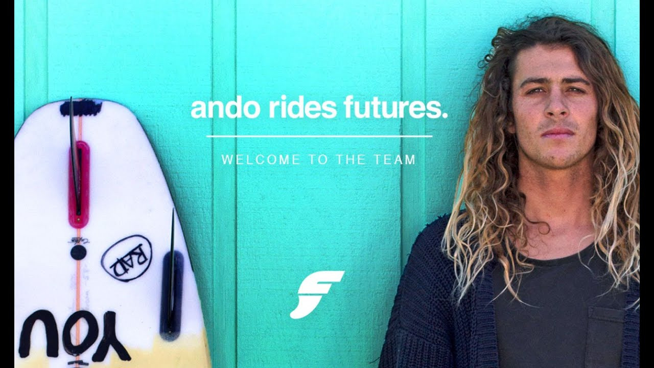 Twenty-thirteen is off to a roaring start with the announcement of Futures newest team rider, Merewether, Australia’s Craig Anderson. After years of riding the Futures system, thanks to the guidance of his longtime shaper Hayden Cox, Ando has officially joined the squad.<br /><br />“I’ve been riding Hayden Shapes surfboards for quite a while, and he’s always put Futures in my boards,” Craig said in a recent video interview. “To be honest though, I don’t really know too much about surfboards and fins, but I know what feels good under my feet… they feel good”<br /><br />Craig has begun a crash course in knowing more, with early signature fin proto-types already in his board, in pursuit of a new feeling that is also good. Keep your eyes peeled for more from Craig, as he puts the finishing touches on his profile film to be released by Marine Layer Productions later this year.<br /><br />Ando rides futures. Welcome to the Team.