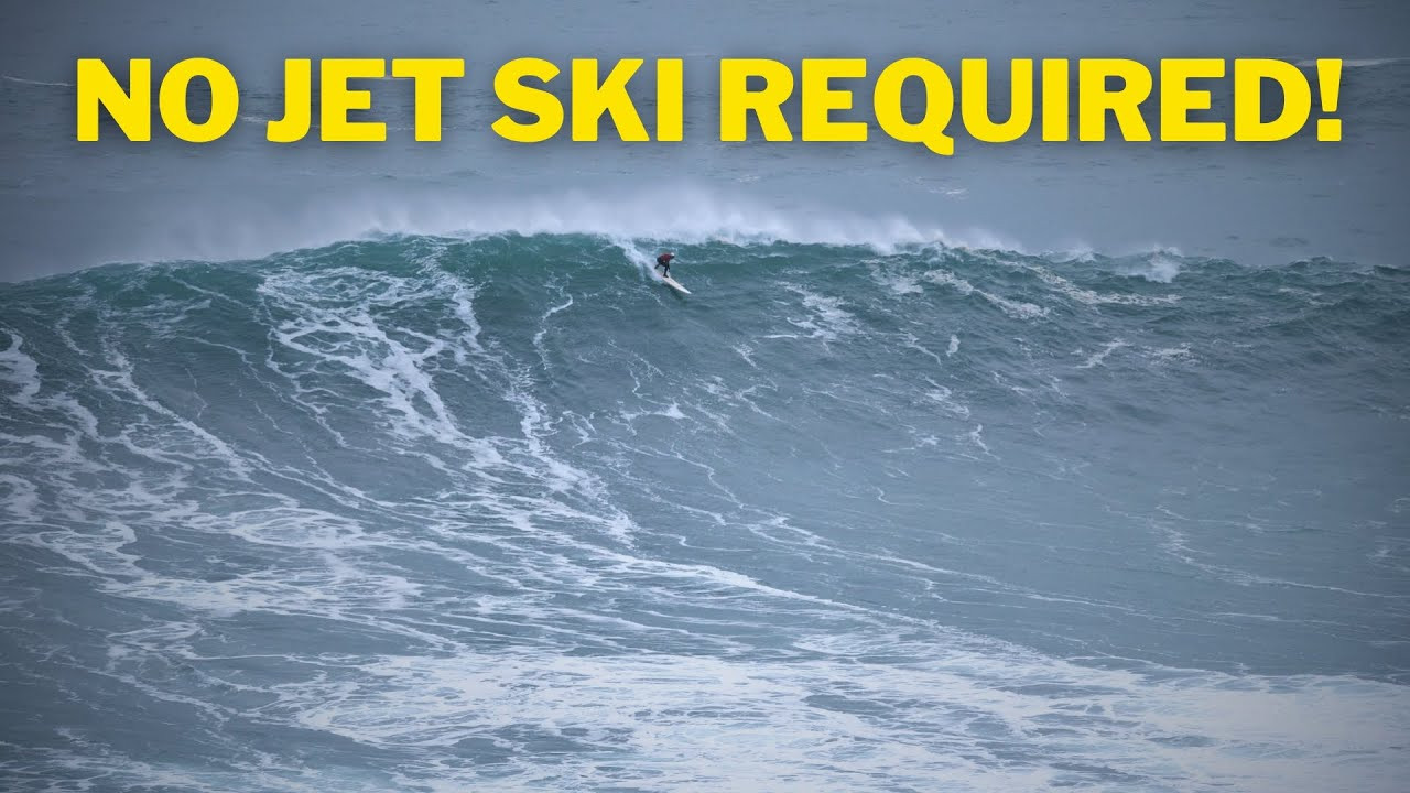 Nazaré is usually completely dominated by the jet ski tow teams, so it was refreshing to see a solid wave out there caught with human power alone. Unfortunately he couldn't quite outrun the whitewater and took some heavy beatings all the way to the beach, ending his session.<br /><br />It wasn't the biggest or best Nazaré, but it stayed pretty clean all day and the tow teams got quite a few good ones throughout the afternoon.<br /><br />If you like the content, please subscribe to the channel here: http://bit.ly/2NPrV5H<br /><br />IF YOU WANT TO CREATE SURF VIDEOS LIKE THIS CHECK OUT THE GEAR WE USE FROM AMAZON: <br /><br />Our camera: https://amzn.to/3XHjiMe <br />Our drone: https://amzn.to/3HauKJg <br />Our main lens: https://amzn.to/3Jo9qCU <br />Our other lens: https://amzn.to/3Ji9XWW <br />Our main tripod: https://amzn.to/3Y6yUZG <br />Our second tripod: https://amzn.to/3Hh9EsJ <br />Our second tripod head: https://amzn.to/3WPpsbQ <br />Our camera bag: https://amzn.to/3HdvTzH <br />The laptop we edit on: https://amzn.to/3Hdwb9L <br />Our external hard drive: https://amzn.to/3Y2lJc0 <br /><br />_____________________________<br /><br />Social media accounts:<br />Instagram: https://www.instagram.com/global.zoo.co/?hl=en<br />Facebook: https://www.facebook.com/Global.Zoo.Co<br /><br />_____________________________<br /><br />DISCLAIMER <br />Some of the links above are affiliate links, where I earn a small commission if you click on the link and purchase an item. You are not obligated to do so, but it does help fund these videos in hopes of bringing value to you! <br /><br />#Surfing #Nazaré #portugal