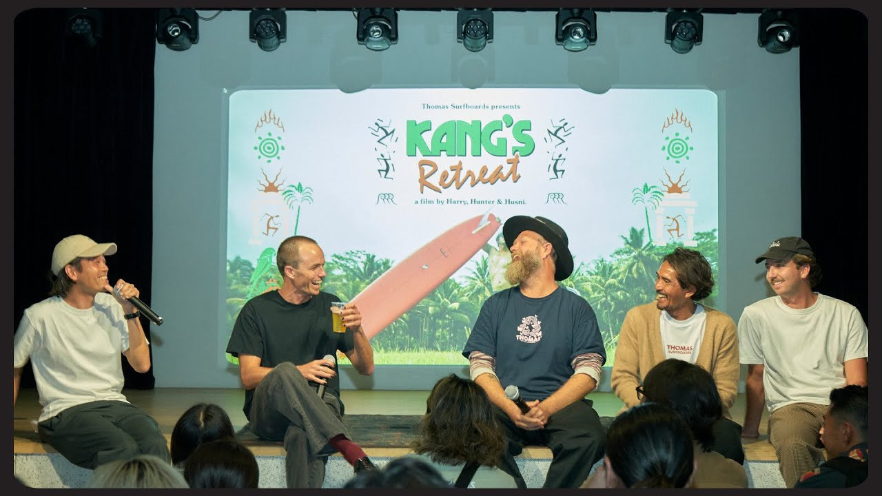 [Q&A Session YouTube Live Page]<br />The new surf film Kang’s Retreat, presented by Thomas Surfboards, will premiere in Tokyo on Friday, April 26th. We will be hosting a Q&A session with Harrison Roach, Thomas Bexon, Hunter Vercoe, and Husni Ridhwan. The session will be live streamed on this page. During the session, you can send questions via chat comments.<br /><br />【Q&Aセッション｜ライブ配信ページ】<br />4/26（金）に開催される、Thomas Surfboards最新サーフフィルム『Kang’s Retreat』の東京プレミア試写イベントでは、出演者のHarrisonらを交えたQ&Aトークセションが行われます。当日のトークセションの様子はこのページでライブ配信されます。視聴者はライブ配信中にチャットを通じて彼らに質問を送ることができます。<br /><br />Watch the full film: https://www.youtube.com/watch?v=FrKsaJViKYo<br /><br /><br />“Kang’s Retreat” Tokyo Premiere<br />🗓️ April 26 Fri. 18:00 - 22:00<br />🎫 Free entry + 1 drink (¥600)<br />📍 Shimokitazawa ADRIFT<br /><br />🎬 Premiering<br />- Thomas Surfboards presents “Kang’s Retreat”<br /><br />🎤Q&A session<br />Harrison Roach, Thomas Bexon, Hunter Vercoe, and Husni Ridhwan<br /><br />📷 Photo<br />Hayate Shimura (https://www.instagram.com/hayateshimura/)<br /><br />#NobodySurf #surfing #longboard