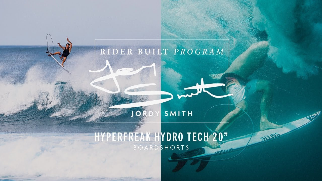 The pinnacle of performance surfing is here, tested by Jordy Smith himself and proven to hold up in critical situations. The O’Neill exclusive No Tie Fly closure offers comfort and security like never before. Hyperfreak Pro Stretch fabrication creates a free-to-move fit with a fully rash-free design and laser-cut hem.<br /><br />O'Neill Men's performance boardshort<br />Jordy Smith: Rider Built Collection<br />19" Outseam - Just above The Knee Fit<br />Hyperfreak Pro Stretch<br />O'Neill Hyperdry DWR<br />No Tie Fly closure<br />No inseam<br />Welded mini zip pocket<br />Laser cut hem<br />55% Recycled Polyester, 33% Polyester, 12% Elastane<br /><br />SHOP NOW: https://bit.ly/3Ww9yqt