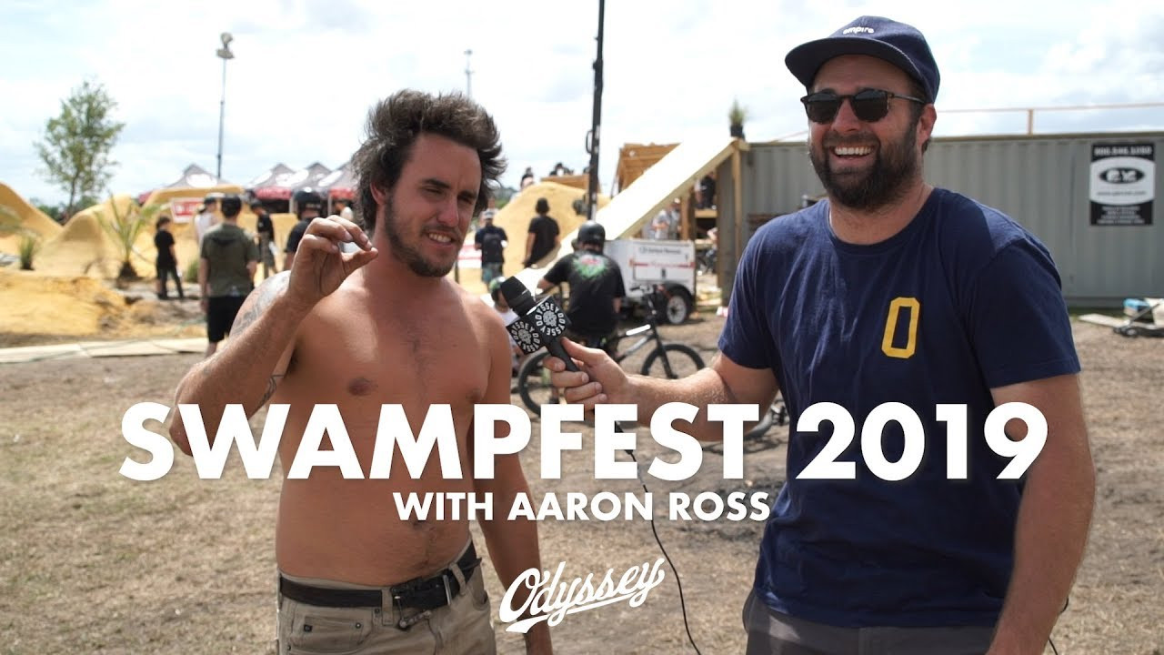 For Swampfest 2019, we sent Aaron Ross to be our man on the ground. We armed him with a microphone and set him loose in the Swamp! This event provides plenty of entertainment, so sit back and enjoy various interviews, assorted riding and general craziness. <br /><br /><br /><br /><br /><br />---<br />http://www.odysseybmx.com<br />---<br />http://facebook.com/odysseybmx<br />http://twitter.com/odysseybmx<br />http://instagram.com/odysseybmx<br />http://odysseybmx.tumblr.com<br />http://youtube.com/odsyvision