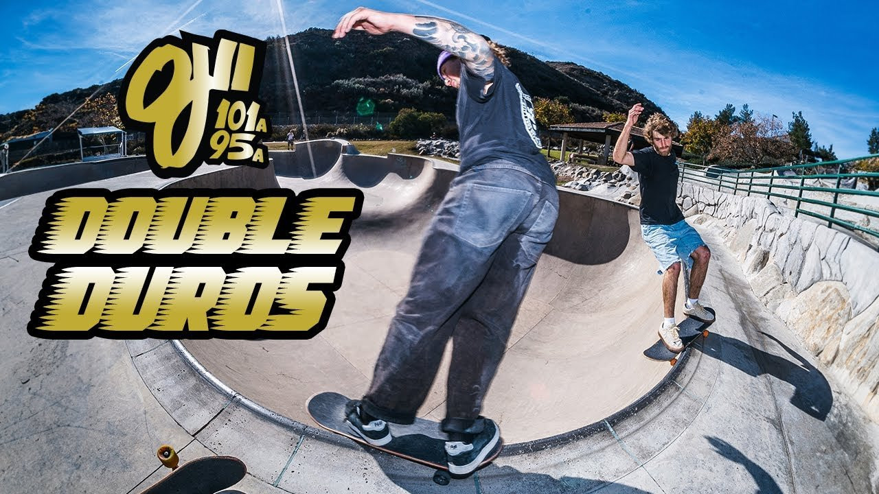 Jesse Lindloff and Liam Pace at Lake Elsinore Skatepark.<br /><br />Filmed by Chris Varcadipane (https://www.instagram.com/chrisvarcadipane/)<br />👉 Double Duros pack all the slide and speed of a 101a wheel while dampening the lumps and bumps of rugged terrain.<br /><br />👉 Double Duros are a new approach to wheel design and manufacturing from OJ Wheels featuring a 101a outer durometer wrapped around a 95a inner durometer. Double Duros slide and roll fast on any terrain while absorbing the lumps and bumps of the streets.<br /><br />Available NOW in sizes 53mm, 54mm, 56mm, and 58mm.<br /><br />Hit the link to learn about our NEW 'Double Duros' [101a / 95a]:<br />https://ojwheels.com/urethane<br /><br />Web: https://ojwheels.com/<br />Instagram: https://www.instagram.com/ojwheels/<br />Facebook: https://www.facebook.com/OjWheels<br />YouTube: <br /><br /> / ojwheels <br />TikTok: https://www.tiktok.com/@ojwheels<br /><br />Our Emails Don't Suck, Sign up Below:<br />https://bit.ly/SubAndFindOut