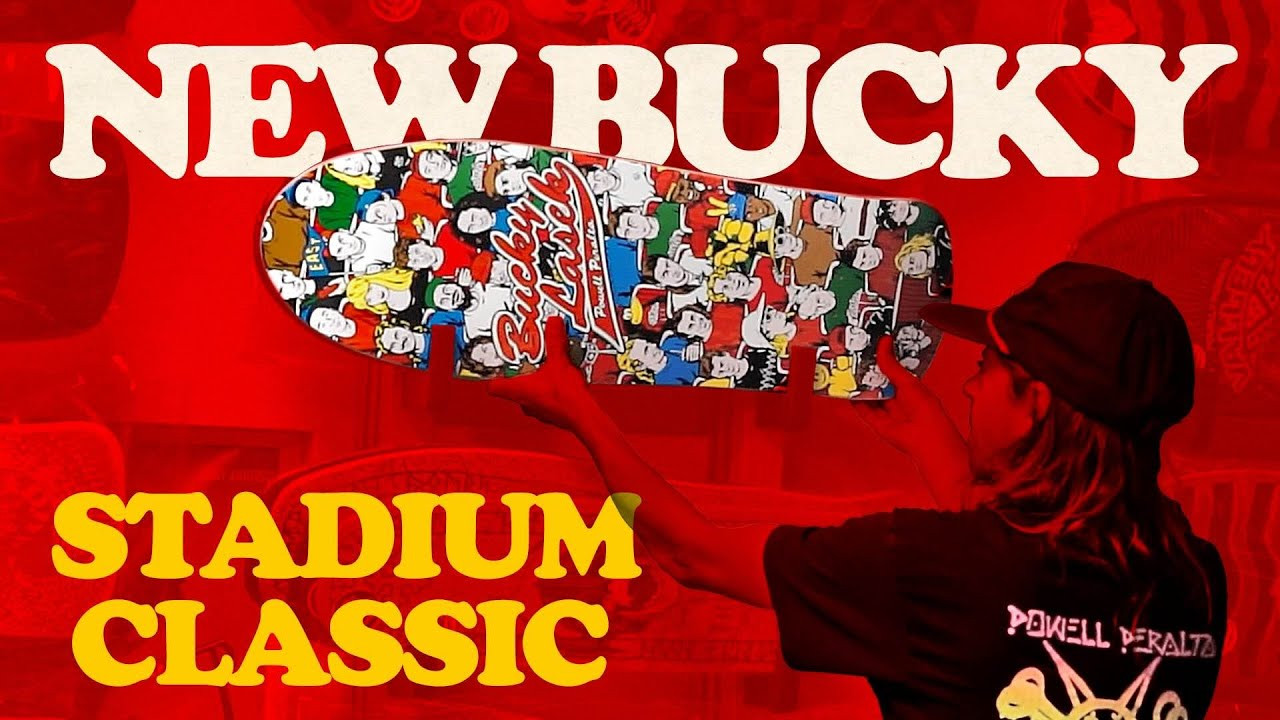 New Bucky Lasek 'Stadium' Classic available at skate shops everywhere. Here's Ryan Rullman from the Powell-Peralta Skate Shop taking one out for a session at Goleta Skatepark. <br />https://www.skateone.com/powell-peralta-bucky-lasek-stadium-reissue-skateboard-deck-orange-10-x-31-5