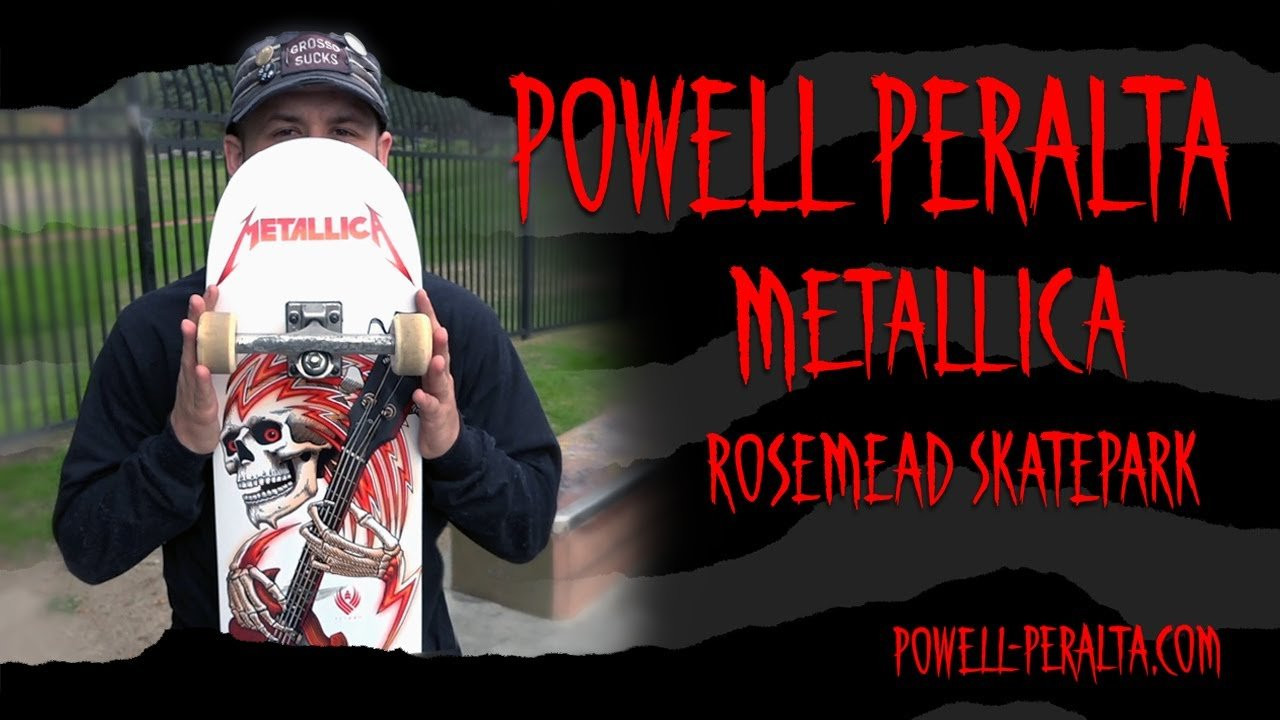Powell-Peralta x @metallica at Rosemead Skatepark.<br />New Powell-Peralta x Metallica collab in stock and shipping to skate shops worldwide. <br />Filmed by @devillenunes<br /><br />Hit the link to check it out<br />https://www.skateone.com/catalogsearch/result/?q=metallica