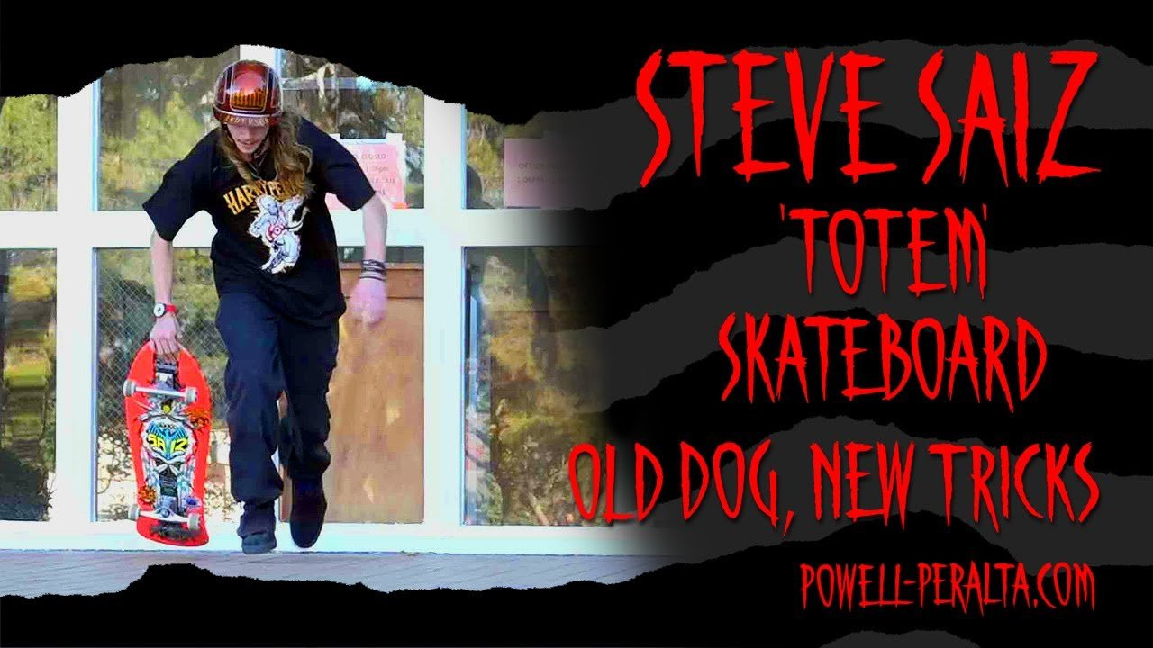 'Old Dog, New Tricks' with the pink Steve Saiz 'Totem' Skateboard.<br /><br />Featuring: @authenticandyanderson, @ChristopherHiett., @johnibradford, Craig Edwards, and Cody Heil.<br /><br />https://www.skateone.com/powell-peralta-steve-saiz-totem-pink-skateboard-deck-10-x-30-81<br />Steve Saiz 'Totem' Skateboard<br />10" x 30.81"<br />15" Wheelbase<br />4.47" Nose<br />6.34" Tail