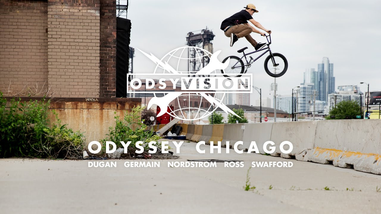Chicago: known for wind, hotdogs, pizza, Michael Jordan, the Bean, and apparently really good spots. All of that except the wind sounded good to us, so to Chicago we headed with Aaron Ross, Tom Dugan, Grant Germain, Matt Nordstrom, and Jared Swafford. We posted up in a fancy loft and hit the streets every day for a week, and this is what we came up with. Chicago is awesome.<br /><br />Video by Walter Pieringer.<br /><br /><br /><br /><br /><br />---<br />http://odysseybmx.com<br />htttp://store.odysseybmx.com<br />---<br />http://odsyvision.com<br />http://facebook.com/odsybmx<br />http://twitter.com/odysseybmx<br />http://instagram.com/odysseybmx<br />http://vimeo.com/odysseybmx<br />http://flickr.com/photos/odysseybmx<br />http://odysseybmx.tumblr.com