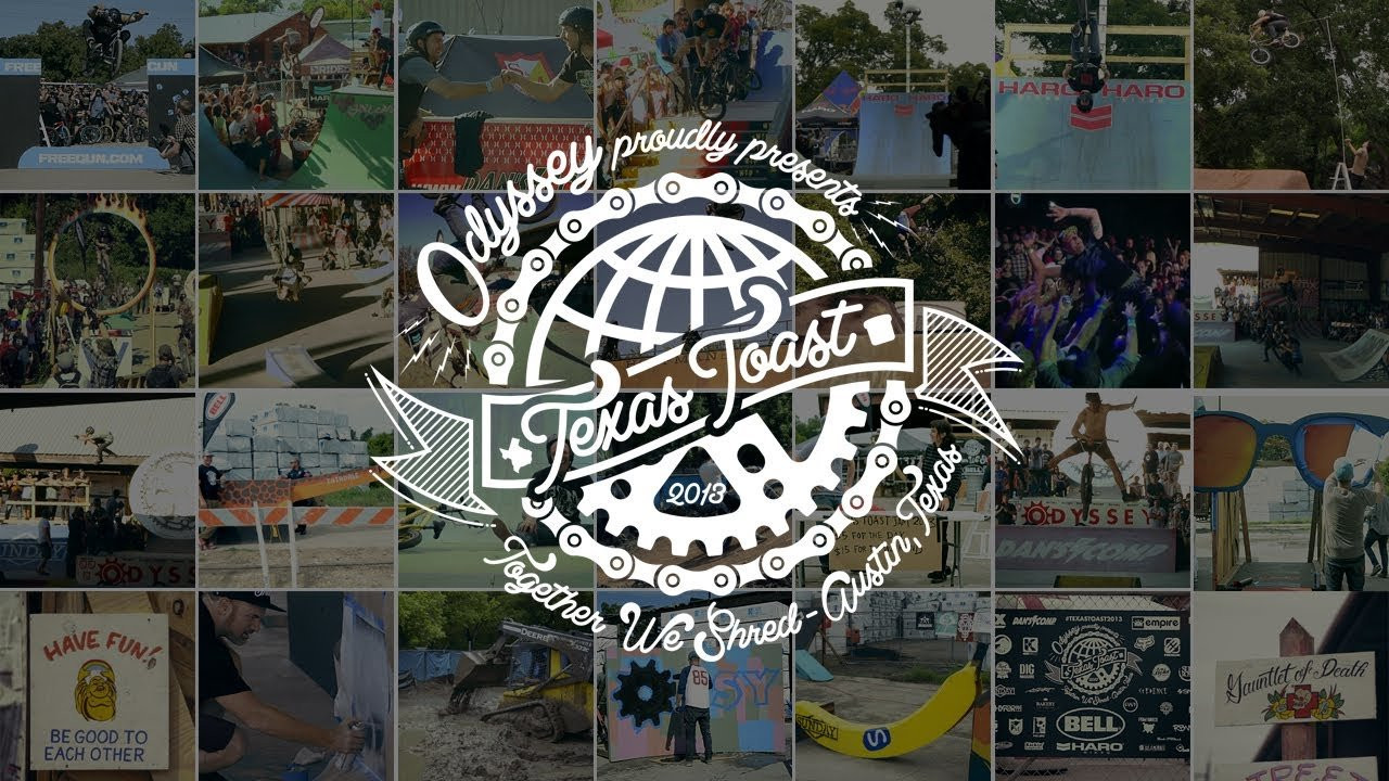 Writing something about Texas Toast that isn't trite or cliche is practically impossible. It's not a bad problem by any means because to be honest, everything you've seen or heard about the event is all 100% true. During the past three years, more and more people have been making the pilgrimage to the jam to hang out, party and just flat out shred on little bikes.<br />I've had the pleasure of attending all three jams and each year there's been moments where I got chills and goosebumps from behind the lens. From Aitken's rebel run in the inaugural event to this year's Veteran comp, Texas Toast never ceases to rejuvenate my love for BMX. Seeing everybody from my childhood heroes to the latest upcoming superstars, ride and have fun under one roof is absolutely incredible. We had dudes in that lumberyard who were in their 40′s boosting as high as their teenage counterparts!<br /><br />When I was piecing together this documentary, it was almost overwhelming all the positive feedback we were getting and the best part was; the riding was almost secondary to the vibe. Sure, there were tons of bat-shit crazy moves that went down but the thing that got everyone most psyched was just how the BMX community came together. From all the brands and volunteers that helped make the event happen to the pros and kids who ventured out to just ride and have fun -- everyone chipped in and helped put together on one of the best weekends of the year.<br /><br /><br /><br />MUSIC:<br />---<br />ARTIST: Adam Banton<br />TRACK: All the Little Things<br />ALBUM: Escapism<br />LINKS:<br />http://facebook.com/adambanton<br />http://twitter.com/adambanton<br />http://instagram.com/adambanton<br />---<br />ARTIST: Jesus Sons<br />TRACKS: Who's Around and Ain't Talkin' Homesick<br />ALBUM: Who's Around<br />LABEL: Mock Records<br />LINKS:<br />https://facebook.com/jesussonsband/<br />http://jesussons.bandcamp.com/<br />http://mockrecords.com/<br /><br /><br /><br /><br /><br />---<br />http://odysseybmx.com<br />htttp://store.odysseybmx.com<br />---<br />http://odsyvision.com<br />http://facebook.com/odsybmx<br />http://twitter.com/odysseybmx<br />http://instagram.com/odysseybmx<br />http://vimeo.com/odysseybmx<br />http://flickr.com/photos/odysseybmx<br />http://odysseybmx.tumblr.com