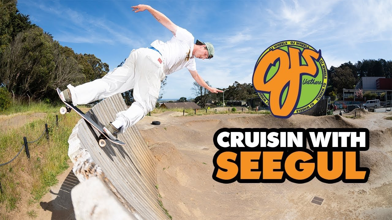 High-speed rips and dirt jump jams, Seegull embarks on an all-terrain tear through the Bay for this Cruisin'!! HYPE guaranteed.<br /><br />Filmed by:<br />Adam Anorga (https://www.instagram.com/awaysted/)<br /><br />Thumbnail by:<br />Eric Palozzolo (https://www.instagram.com/instapizzle/)<br /><br />Shop Mini Super Juice and OJ Wheels Here: https://ojwheels.com/our-wheels<br /><br />MINI SUPER JUICE! No risers needed! 55mm, 78a Mini Super Juice is here to blaze through all terrains and crust. Mini Super Juice is a slimmed down version of OJ's ultra-tough Super Juice. The mini shape features a reinforced core and completely redesigned chip-resistant shape, all on OJs' classic ultra buttery urethane. Cop a set and hit the crust!<br /><br />OJWheels.com / #FuckWithTheJuice<br /><br />Instagram: @ojwheels<br />Facebook: facebook.com/ojwheels<br />Twitter: @ojwheels<br />Snapchat: oj_wheels