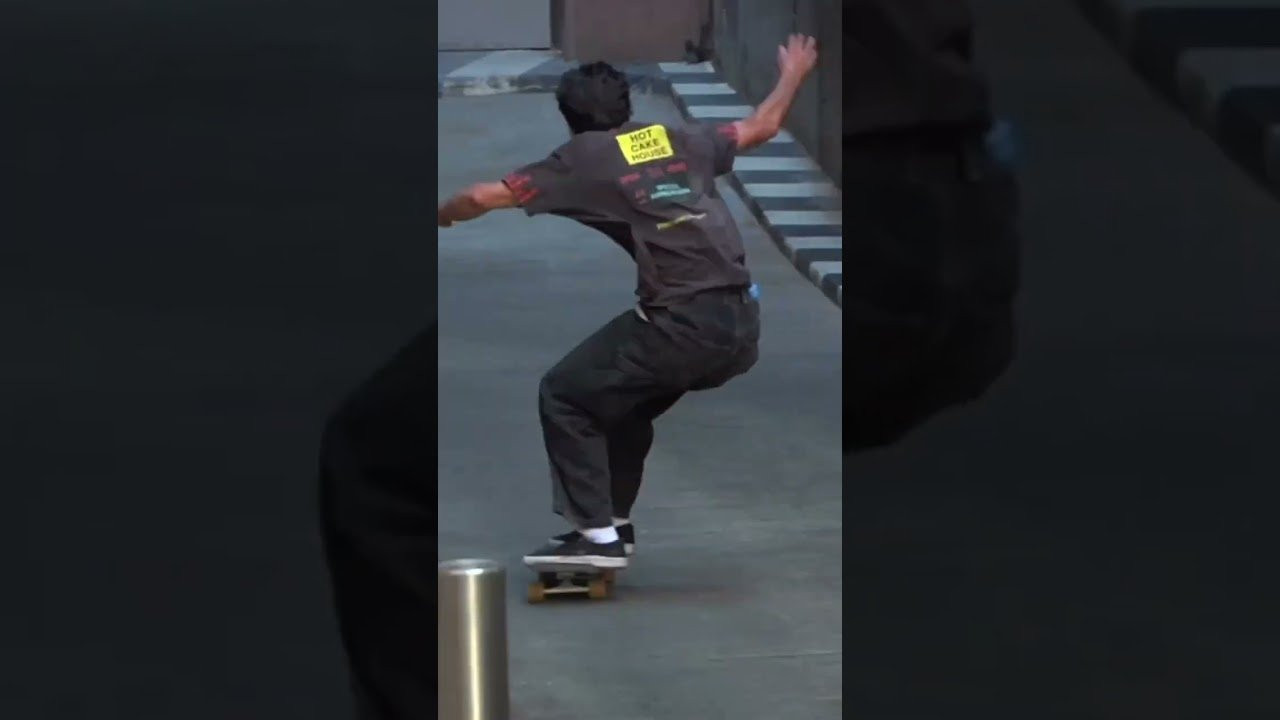 Nick Boserio hill bombing into a sloppy grind like no other!!