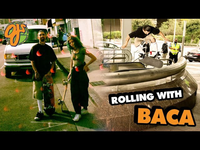 Rollin' With Sammy Baca 🍊 <br />👉 Cruise through LA with Sammy and his homie Nat as they dodge security and hit spot after spot. Check into Baca's classic style and then holler at your crew and get rolling. <br /><br />Follow Sammy Here: (https://www.instagram.com/breezebloccloc/)<br /><br />Follow Nat Here: (https://www.instagram.com/stickydickies/)<br /><br />Filmed by Felix Sota (https://www.instagram.com/felix__soto/)<br /><br />Hit the link to learn about Elite WAY TOO FAST Urethane: https://ojwheels.com/urethane​​​<br /><br />Click here to shop OJ Wheels: https://ojwheels.com/our-wheels​​​<br /><br />OJWheels.com | Kick it with us on social...<br /><br />Instagram: @ojwheels<br />Facebook: facebook.com/ojwheels<br />Twitter: @ojwheels<br />Snapchat: oj_wheels