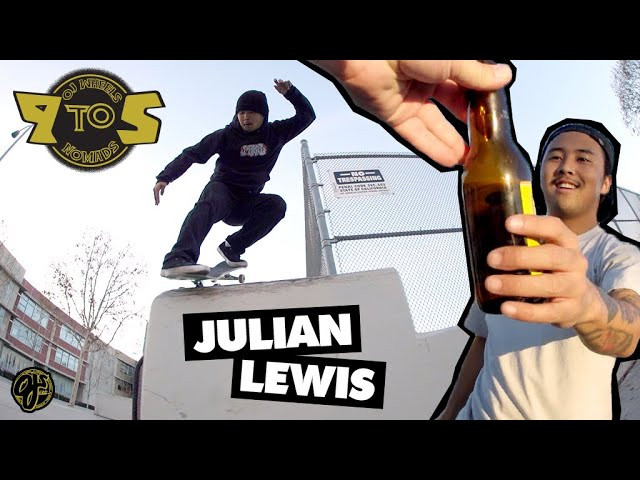 Welcome to 9-5: OJ's newest series featuring a rider or crew rolling all day on Elite 95a Nomads.<br /><br />Jump on the mission with Julian Lewis and the crew as they hit a heaping list of spots on the NEW 95a Elite Nomads. DIYs, Bump to bars, and crusty rails can't fade those 95s...<br /><br />Filmed by: Chris Varcadipane<br /><br />What's the deal with Elite 95a? <br />Elite 95a high performance urethane offers a more forgiving durometer for rough terrain with easy, consistent power slides and and bark you normally get with a harder urethane. Available now at skate shops!<br /><br />Nomads Shape 👉 Nomads feature a straight cut, mid-width shape with sharp edge for easy lock-in and wide riding surface for consistent slide.<br /><br />Hit the link to learn about Elite WAY TOO FAST Urethane: https://ojwheels.com/urethane<br /><br />Click here to shop the latest Elite Urethane: <br />https://ojwheels.com<br /><br />OJWheels.com | Kick it with us on social...<br /><br />Instagram: @ojwheels<br />Facebook: facebook.com/ojwheels<br />Twitter: @ojwheels<br />Snapchat: oj_wheels