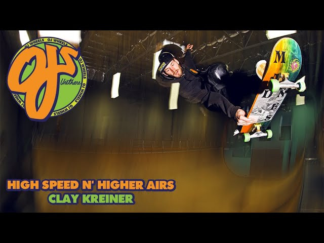 High Speed N' Higher Air 🚀<br />Come for the head high airs, stay for that Gregson follow line. Whether he's at Hawk's TF or Ramona, Clay Kreiner is always blasting into the upper stratosphere. Press that play button and witness Clay casually destroy the vertical realm. <br /><br />Filmed by Chris Gregson (@tweestopher)<br /><br />Hit the link to learn about Elite WAY TOO FAST Urethane: http://bit.ly/Elite_Urethane<br /><br />Click here to shop the latest Elite Urethane: http://bit.ly/Shop_Elite<br /><br />OJWheels.com | Kick it with us on social...<br /><br />Instagram: @ojwheels<br />Facebook: facebook.com/ojwheels<br />Twitter: @ojwheels<br />Snapchat: oj_wheels