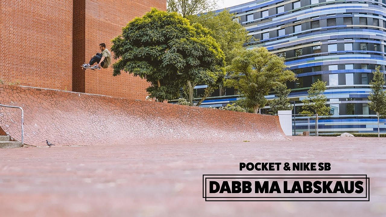 Pocket proudly presents "Dabb Ma Labskaus" featuring Nike SB's Korahn Gayle, Giorgi Balkhamishvili, Farid Ulrich, Niklas Speer von Cappeln, Michi Mackrodt, Kenny Hopf, Tim Thomas & Kilian Zehnder.<br />Sometimes, what we're searching for it right in front of us. <br />When planning a skate trip there is a tendance to discover new ground, foreign cultures, and different climate zones. While driving through your home country, visiting cities you've been to before doesn't come to mind at first, it turns out it isn't a bad idea at all. Especially when you get to enjoy the last few sunny days before it actually makes sense to escape. <br />Well, let's not forget that Korahn and Kilian did get a change of scenery on this trip. <br />Enjoy DABB MA LABSKAUS and get inspired to explore your own country, because that might be what 2020 will look like for all of us. <br /><br />Filmed & Edited by Dominik Schneider<br />Photography by Johannes Schön <br />Motion Graphics by Stephan Pöhlmann <br /><br />#pocket #nikesb #dabbmalabskaus<br /><br />Get our books & apparel collection here: https://pocketskatemag.com/shop/<br /><br />Feel free to subscribe to our channel and follow us on Instagram:<br />http://www.instagram.com/pocketskatemag <br /><br />Our Website:<br />http://www.pocketskatemag.com