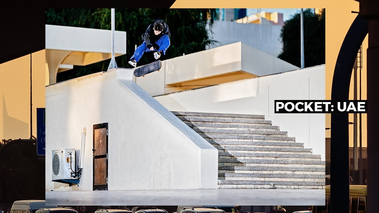 When you plan a trip in January and you happen to live in the Northern Hemisphere, it comes without saying that you need to hop on a plane and figure out a place you could spend your time in a t-shirt. We've been thinking about taking a squad to the United Arabic Emirates for a long time. We've personally been there before and knew with amazing weather all year and spots like Barcelona on steroids, the UAE would be the perfect destination for our upcoming issue. So join us to this desert oasis and see how Charles Munro, Joscha Aicher, Jan Hoffmann, Ike Fromme, Kalle Wiehn and Hyun Kummer experienced Pocket: UAE. <br /><br />Video: Dominik Schneider @domschneider<br />Photo: @versace_plug by @burnydiego<br /><br />You want a copy of Pocket Vol. 4? <br /><br />Get our books & apparel collection here: https://pocketskatemag.com/shop/<br /><br />Feel free to subscribe to our channel and follow us on Instagram:<br />http://www.instagram.com/pocketskatemag <br /><br />Our Website:<br />http://www.pocketskatemag.com<br /><br />#pocket #uae