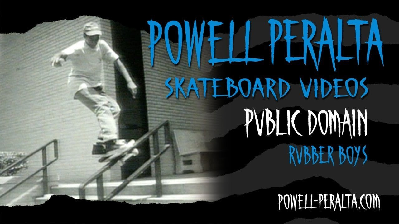 Powell Peralta Presents Public Domain Chapter 2 Rubber Boys<br />Featuring Ray Barbee, Steve Saiz, Chet Thomas and Eric Sanderson.<br /><br />To get your own copy of Public Domain on DVD go to skateone.com.