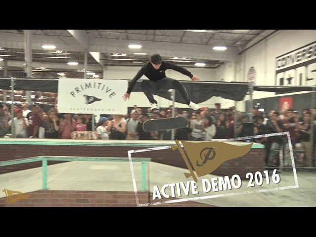 ► Subscribe to Primitive Skate: http://bit.ly/prmtvsub<br />Primitive Skateboarding demo and signing at Active HQ on April 2nd 2016. Featuring Trent McClung, Devine Calloway, Paul Rodriguez, Diego Najera, Shane O'Neill, Nick Tucker and Bastien Salabanzi.<br /><br />Filmed + Edited by: Kevin Perez<br />Additional Filming by:<br />Arnaldo Rosario<br />Abraham Mayorga<br /><br />Music by: Killa K Beatz: https://www.youtube.com/user/killabeats09/<br /><br />► Follow us:<br />Snapchat: http://snapchat.com/add/primitiveskate1<br />Instagram: http://instagram.com/primitiveskate<br />Facebook: http://fb.com/primitiveskate<br />Twitter: http://twitter.com/prod84<br /><br />► Shop:<br />http://primitiveskate.com<br /><br />Primitive Skateboarding was established in early 2014 by Paul Rodriguez and Heath Brinkley. Our pros are Paul Rodriguez, Shane O'Neill, Bastien Salabanzi, Nick Tucker, Devine Calloway, Carlos Ribeiro and ams Brian Peacock, Diego Najera and Trent McClung.
