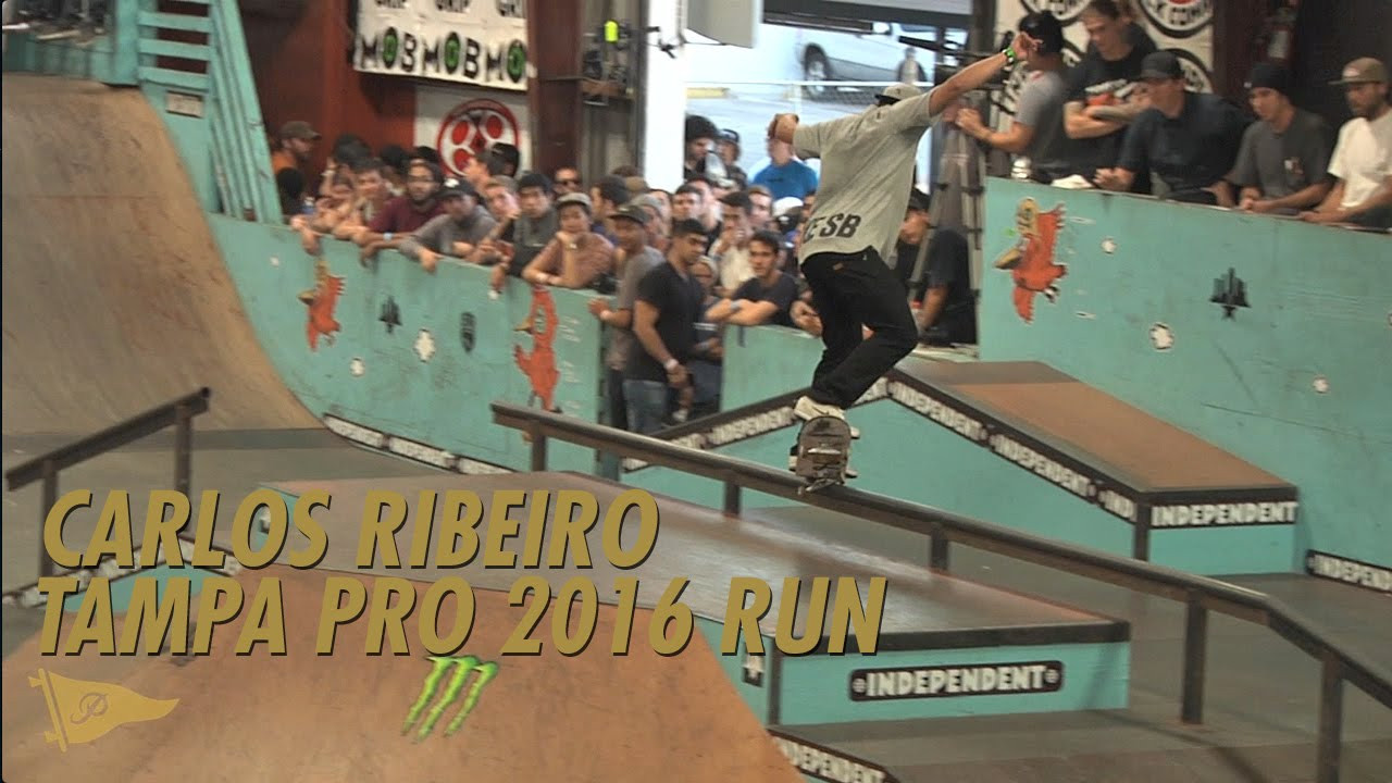 ► Subscribe to Primitive Skate: http://bit.ly/prmtvsub<br />Here is Carlos Ribeiro's full run that earned him a spot in Street League as well as second place in the 2016 Tampa Pro. Filmed by: Kevin Perez.<br /><br />► Follow us:<br />Snapchat: http://snapchat.com/add/primitiveskate1<br />Instagram: http://instagram.com/primitiveskate<br />Facebook: http://fb.com/primitiveskate<br />Twitter: http://twitter.com/prod84<br /><br />► Shop:<br />http://primitiveskate.com<br /><br />Primitive Skateboarding was established in early 2014 by Paul Rodriguez and Heath Brinley. Our pros are Paul Rodriguez, Shane O'Neill, Bastien Salabanzi, Nick Tucker, Carlos Ribeiro Devine Calloway and am Brian Peacock.