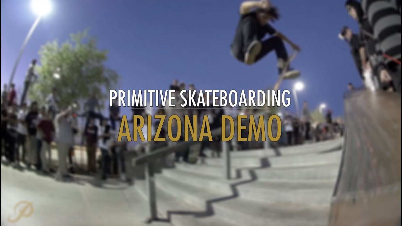 Back in March we did our first demo/signing in Arizona. Here's a recap of the demo with Paul Rodriguez, Bastien Salabanzi, Carlos Ribeiro, Nick Tucker and Robert Neal. Filmed by Kyle Steneide.<br /><br />Follow Primitive Skate:<br />http://instagram.com/primitiveskate<br />http://snapchat.com/add/primitiveskate1<br />http://facebook.com/primitiveskate<br />http://twitter.com/_primitiveskate<br />Shop: http://www.primitiveskate.com