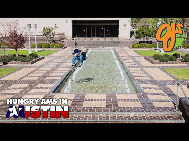 Can't fade the Hungry Ams! We rounded up some of the crew from "Elite Vol 2: Hungry Ams" and rolled out to Austin to skate with locals Max Taylor and Reese Barton. Austin has spots for days and the crew took full advantage of the dry weather and warm nights. Peep the ripping and then get booking your ticket asap.<br /><br />Special thanks to Max, Reese, Elias, and the rest of the No Comply crew!<br /><br />Filmed by: Chris Varcadipane (@chrisvarcadipane)<br /><br />Hit the link to learn about Elite WAY TOO FAST Urethane: http://bit.ly/Elite_Urethane<br /><br />Click here to shop the latest Elite Urethane: http://bit.ly/Shop_Elite<br /><br />OJWheels.com | Kick it with us on social...<br /><br />Instagram: @ojwheels<br />Facebook: facebook.com/ojwheels<br />Twitter: @ojwheels<br />Snapchat: oj_wheels