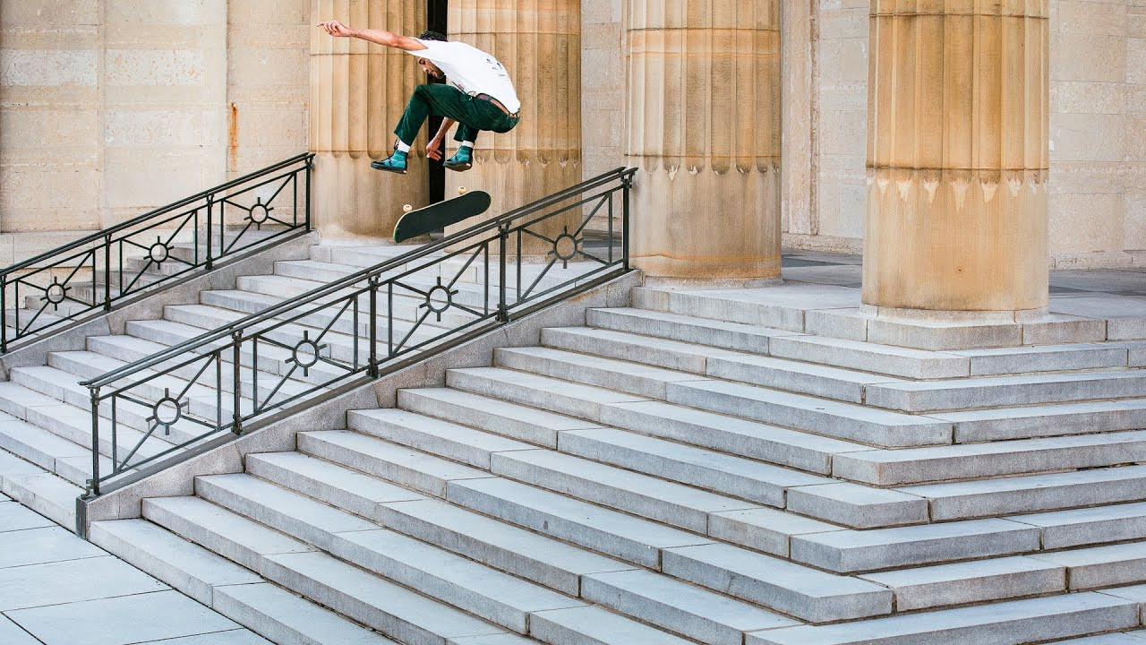 Jumping stairs and hitting hip-high rails always comes with consequences, especially spots in the Columbus crust. Justin suffers them all, before rolling away in glory. It’s go time.<br /><br /> <br /> <br />Keep up with Thrasher Magazine here:<br /> http://www.thrashermagazine.com<br /> http://www.facebook.com/thrashermagazine<br /> http://www.instagram.com/thrashermag<br /> http://www.twitter.com/thrashermag