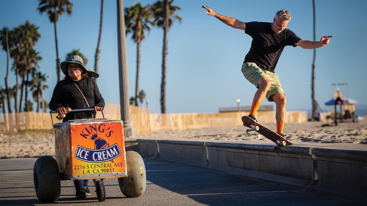 We really wanted to re-issue this classic Kelly Bird graphic, but there was only one problem... we couldn't find the original art! Turns out it's also one of the few pro boards that Kelly did not have in his personal collection. Lucky for us Michael Sieben from Thrasher was able to track one down in his mom's garage that he had skated back in the day and shipped it over for a graphic and shape trace. We recreated the art and the exact original 90’s 7.43” shape, then sent Kelly and Nicole down to the Venice ledge to have some fun with em.<br /><br />Get a closer look at the full collection here: https://www.realskateboards.com/outdoorsman-collection/