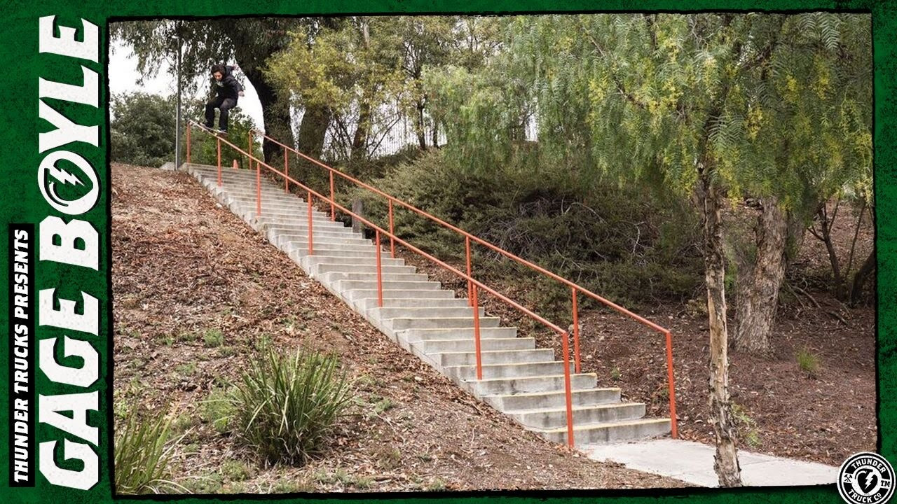 New Gage Boyle Thunder Trucks Video Part and Interview. <br />http://www.thundertrucks.com/videos/thunder-trucks-presents-gage-boyle/<br /><br />Filmed by Kevin Ferman.<br /><br />https://www.instagram.com/gageboyle/<br />https://www.instagram.com/kevin__ferman/<br />https://www.instagram.com/thundertrucks/<br />http://www.thundertrucks.com<br />https://www.facebook.com/thunder.trucks/<br />https://www.twitter.com/thundertrucks/