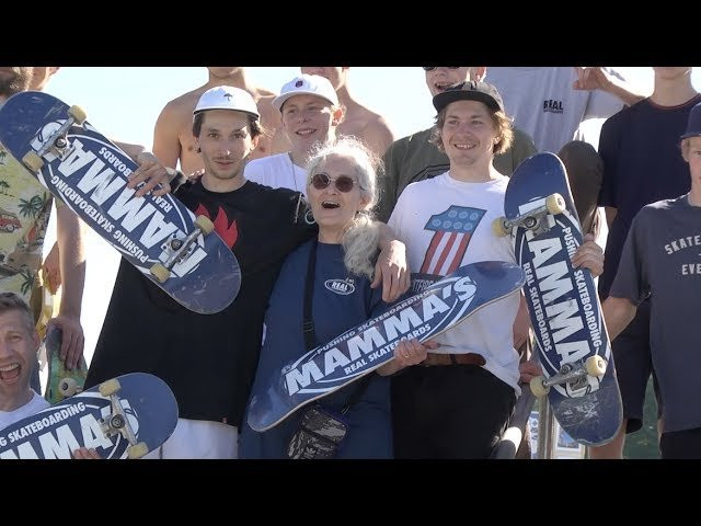 Hermann Stene and the entire Stene family threw a BBQ and Skate Jam at Mânejordet Skatepark in Larvik, Norway to celebrate the release of the new Mamma's X REAL board, available now at Mamma's Skate Shop.<br /><br />Check out Hermann's new video part and interview on https://wwwrealskateboards.com. Fuck yes Hermann!<br /><br />Filmed by Martin Struve Strøm<br /><br />REAL Skateboards are available in Norway thanks to our friends at Final Supplies http://www.finalsupplies.com<br /><br />https://www.instagram.com/hermannstene/<br />http://www.instagram.com/mammaskateshop/<br />https://www.instagram.com/REALskateboards/<br />http://www.realskateboards.com/<br />https://www.facebook.com/Real.Skateboards<br />https://twitter.com/realskateboards