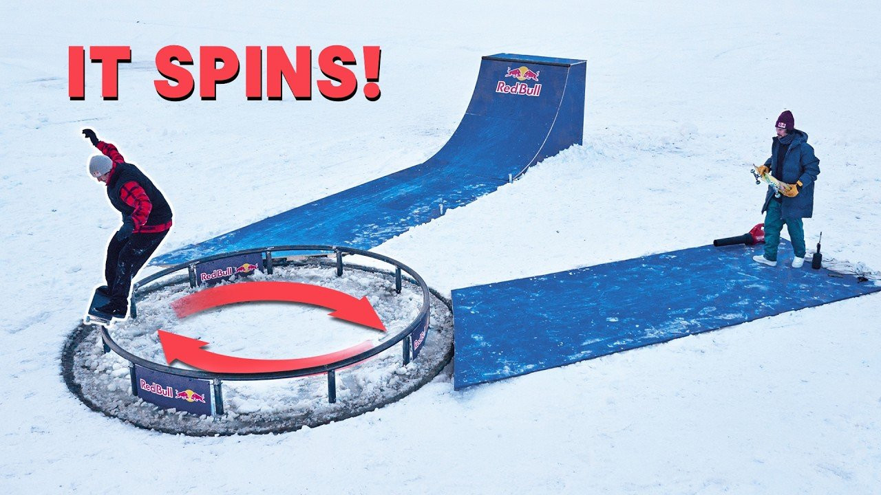 Extrapolating the 'what if-?' nature of our skateboarding projects within the elements to the nth degree once more, cold-weather commando Ryan Decenzo enlisted team-mates TJ Rogers and Torey Pudwill to take up the all-new, sub-zero rotational challenges of Ice Carousel!<br /><br />Four individual spinning frozen circles each with progressively more challenging skate terrain lay in wait for our intrepid trio: Field Goal, Spinning Quarterpipe, Bank 2 Bank and Spinning Circle Rail all demanded our crew went all-in as the sun sank in the sky and temperatures went from just freezing to really freezing.<br /><br />As Torey observes at the midway point: “The longer you try it, the harsher it gets!”<br /><br />See how they managed to navigate the shredding challenges in the video above, as we continue to push the boundaries of possibility and good sense in the pursuit of skateboarding fun!<br /><br />As leader of the charge Ryan Decenzo reflects about Ice Carousel versus his previous snowbound adventures: “We’re skateboarding extreme to the power of three- this was way gnarlier than the other snow ones that I did!”<br /><br />#snow #skateboarding #ice<br /><br />►Subscribe to the Red Bull Skateboarding on YouTube: https://www.youtube.com/@UCf9ZbGG906ADVVtNMgctVrA <br /><br />Red Bull Skateboarding on Facebook: https://www.facebook.com/RedBullSkateboarding/<br />Red Bull Skateboarding on Instagram: https://www.instagram.com/redbullskate/<br />Red Bull Skateboarding on Tik Tok: https://www.tiktok.com/@redbullskateboarding<br />Get the FREE Red Bull TV apps for all your devices: https://go.onelink.me/351027264/35a30660