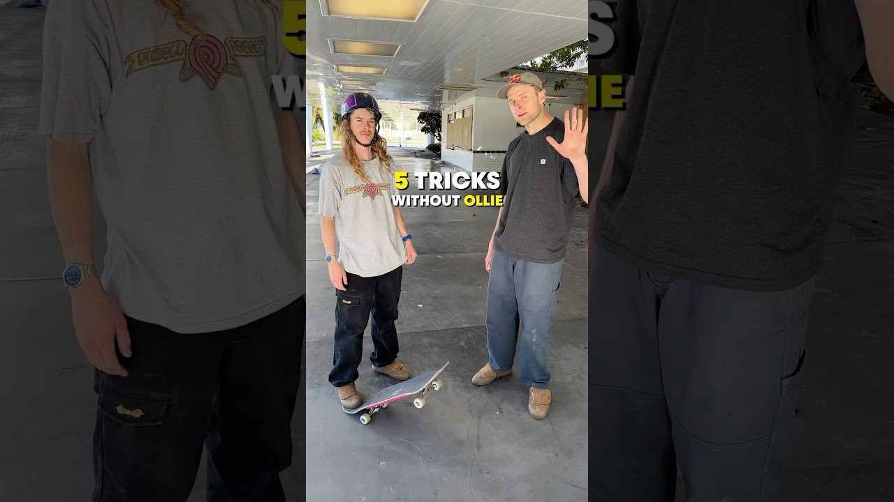 5 tricks which don’t require an Ollie? Andy Anderson knows! #skateboarding