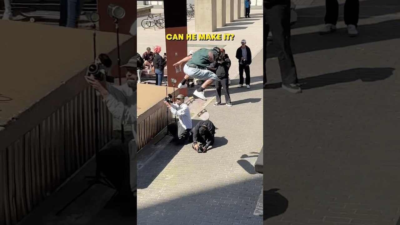“It’s a bit gnarly!”- Torey Pudwill weighs up Angelo Caro’s challenges at one of Buenos Aires’ most challenging street spots! #skateboarding