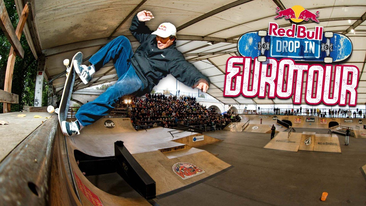 Red Bull’s ‘Drop-In’ Euro Tour 2022 was our trans-European express through some of the continent’s most vital skate scenes, which comprised of no less than five incredible skate demo’s in five different countries over just eight days.<br /><br />00:00 - Intro<br />00:26 - Barcelona<br />1:43 - Barcelona Demo<br />5:32 - Marseille <br />6:49 - Marseille Street Spot<br />8:50 - Marseille Demo<br />11:02 - Traveling To Prague<br />12:44 - Prague<br />14:13 - Prague Demo<br />16:45 - Prague Street Spot<br />18:10 - Cologne<br />18:24 - Cologne Street Spots<br />19:49 - Cologne Demo<br />21:00 - The Flying Bulls Private Plane<br />23:46 - Amsterdam<br />24:19 - Amsterdam Street Spots<br />26:48 - Amsterdam Demo<br />30:13 - Jamie Foy 15 Stair Rail Session In Amsterdam<br /><br />We tasked Ira Ingram (who made our 2019 blockbuster ‘You Good?’) with following our squad across Europe for a backstage look at what life on a Red Bull Skateboarding mega-tour really looks like. <br /><br />Enjoy his view of how our international road crew- including heavy-hitters Ryan Sheckler, Jamie Foy, Torey Pudwill, Zion Wright, Leticia Bufoni, Gustavo Ribeiro, Margie Didal, Alex Sorgente and Felipe Gustavo- linked up with Red Bull team-mates all along the way to blow the roof off demos in Barcelona, Marseille, Prague, Cologne and Amsterdam during September and October just gone!<br /><br />► Subscribe to the Red Bull Skateboarding on YouTube: https://win.gs/RedBullSkateboarding<br /><br />Red Bull Skateboarding on Facebook: https://win.gs/RedBullSkateboardingFacebook<br /><br />Red Bull Skateboarding on Instagram: https://win.gs/RedBullSkateboardingInstagram<br /><br />Subscribe to the Red Bull Skateboarding on YouTube: https://win.gs/RedBullSkateboarding<br /><br />Get the FREE Red Bull TV apps for all your devices: http://onelink.to/yfbct7<br /><br />Watch Red Bull TV: http://win.gs/WatchRBTV<br /><br />#RedBullDropInTour #Europe #Skateboarding