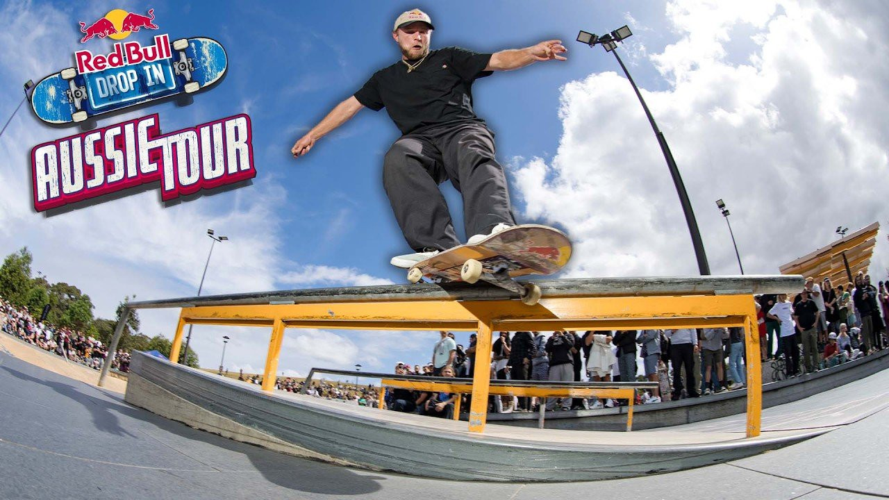 Late October 2023's Red Bull Drop-In Tour of Australia saw our gang host four roadblocked skate demo’s on an 8-day skate spree along the country’s east coast. <br /><br />One of our most ambitious skate tours to date saw Torey Pudwill, TJ Rogers, Zion Wright, Gustavo Ribeiro, Felipe Gustavo, Alex Sorgente, Leticia Bufoni, Jamie Foy and Jake Wooten rock jam-packed sessions at the very different skateparks of Melbourne, Brisbane, Gold Coast and Sydney respectively.<br /><br />With every hour between demo’s devoted to filming street footage at as many spots as we could hit up along the way, this is our full behind-the-scenes tour documentary charting our wild week down under. <br /><br />Enjoy our behind-the-scenes documentary from the tour; all that remains is for us to thank Hemley, Parliament, Precinct and Laate Supply skateshops for their hospitality, and all the skaters who came out to join us along the way. <br /><br />#skateboarding #redbulldropintour #australia <br /><br />00:00 - Melbourne Street Sesh<br />01:44 - Melbourne Demo<br />03:59 - Melbourne to Brisbane<br />04:58 - Brisbane Street Sesh<br />06:33 - Brisbane Demo<br />09:04 - Brisbane Rail Sesh<br />09:54 - Gold Coast Bowl Sesh<br />12:26 - Gold Coast Fishing With Jamie Foy<br />15:05 - Gold Coast Demo<br />17:27 - Gold Coast To Sydney<br />20:25 - Sydney Street Sesh<br />26:21 - Sydney Harbor Cruise<br />27:27 - Sydney Demo<br />29:45 - Sydney Demo To Martin Place Stairs<br />30:33 - Martin Place Stair Sesh<br />______________________________________________<br /><br />Subscribe to the Red Bull Skateboarding on YouTube: https://www.youtube.com/@UCf9ZbGG906ADVVtNMgctVrA <br /><br />Red Bull Skateboarding on Facebook: https://www.facebook.com/RedBullSkateboarding/<br /><br />Red Bull Skateboarding on Instagram: https://www.instagram.com/redbullskate/<br /><br />Red Bull Skateboarding on Tik Tok: https://www.tiktok.com/@redbullskateboarding<br /><br />Get the FREE Red Bull TV apps for all your devices: https://go.onelink.me/351027264/35a30660