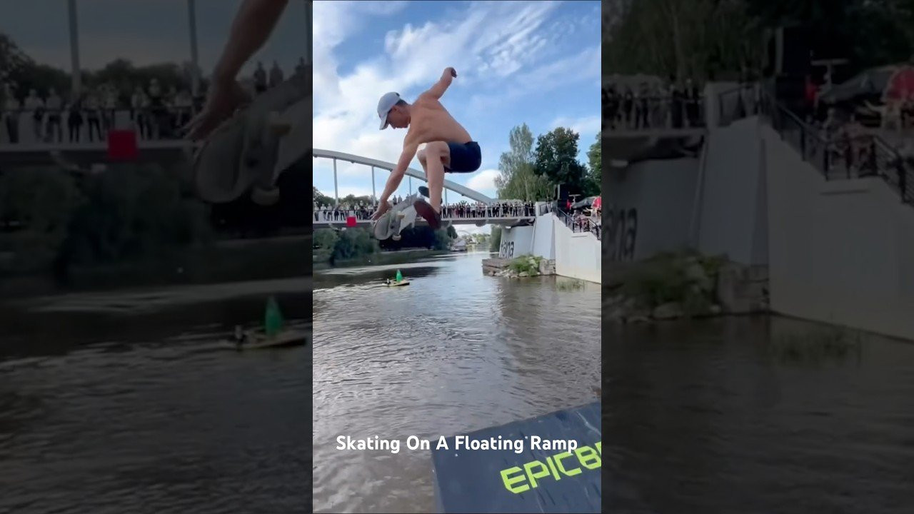 Bring the slaughter to the water: Danny Leon floats downstream in Estonia! #skateboarding