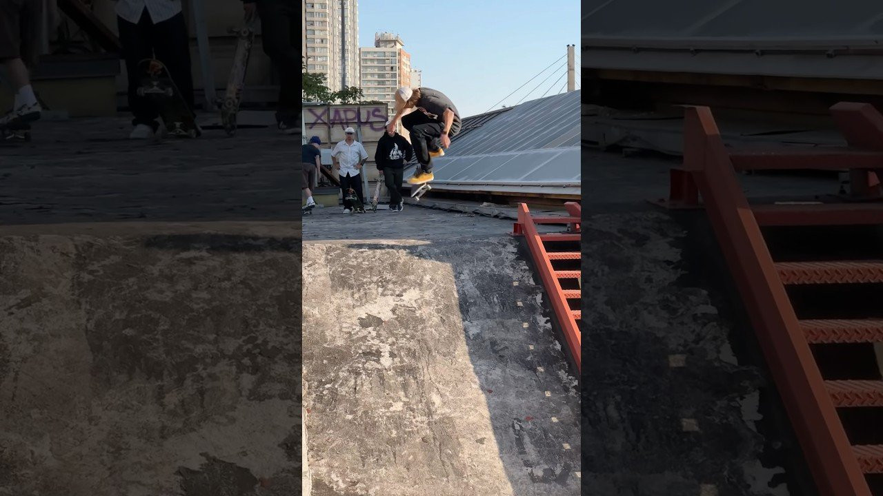 😳 Rooftop spots in Santiago, Chile!<br />Catch us at the demo today at Skatepark Estadio Nacional 2pm-6pm 🇨🇱<br />#RedBullDropInTour