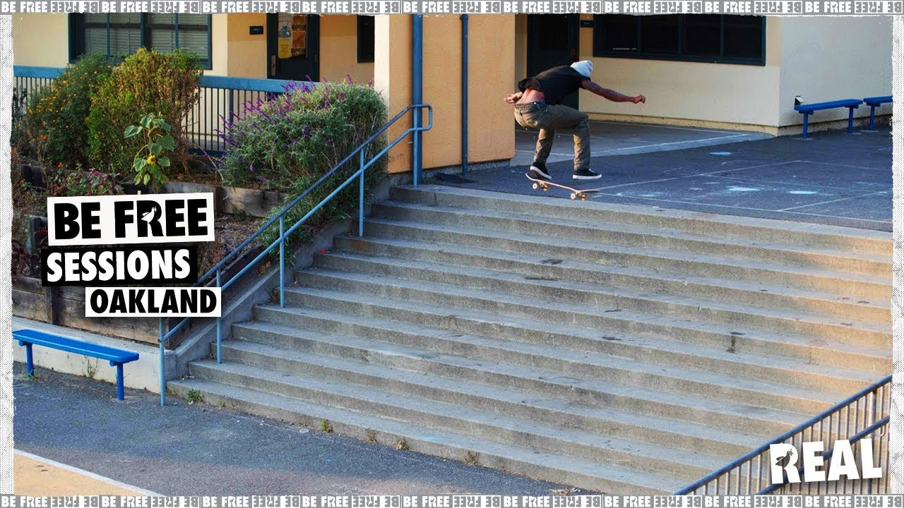 Whenever the REAL squad cruises through SF a day across the bridge to skate the East Bay is always on the list. While filming for BE FREE, Ishod Wair and Kyle Walker gave the Courthouse a heavy one, two punch (that ended up being Ishod's ender), and then took it to the Cleveland School 12 Set for a heated session with Zion Wright and the crew. Good times in The Town!<br /><br />See the full BE FREE. Video and more on our playlist: https://www.youtube.com/playlist?list=PLaalS2TgT-nHM15mik7aSWL6Hym7uL3Wy<br /><br />https://www.realskateboards.com<br />https://www.instagram.com/realskateboards/