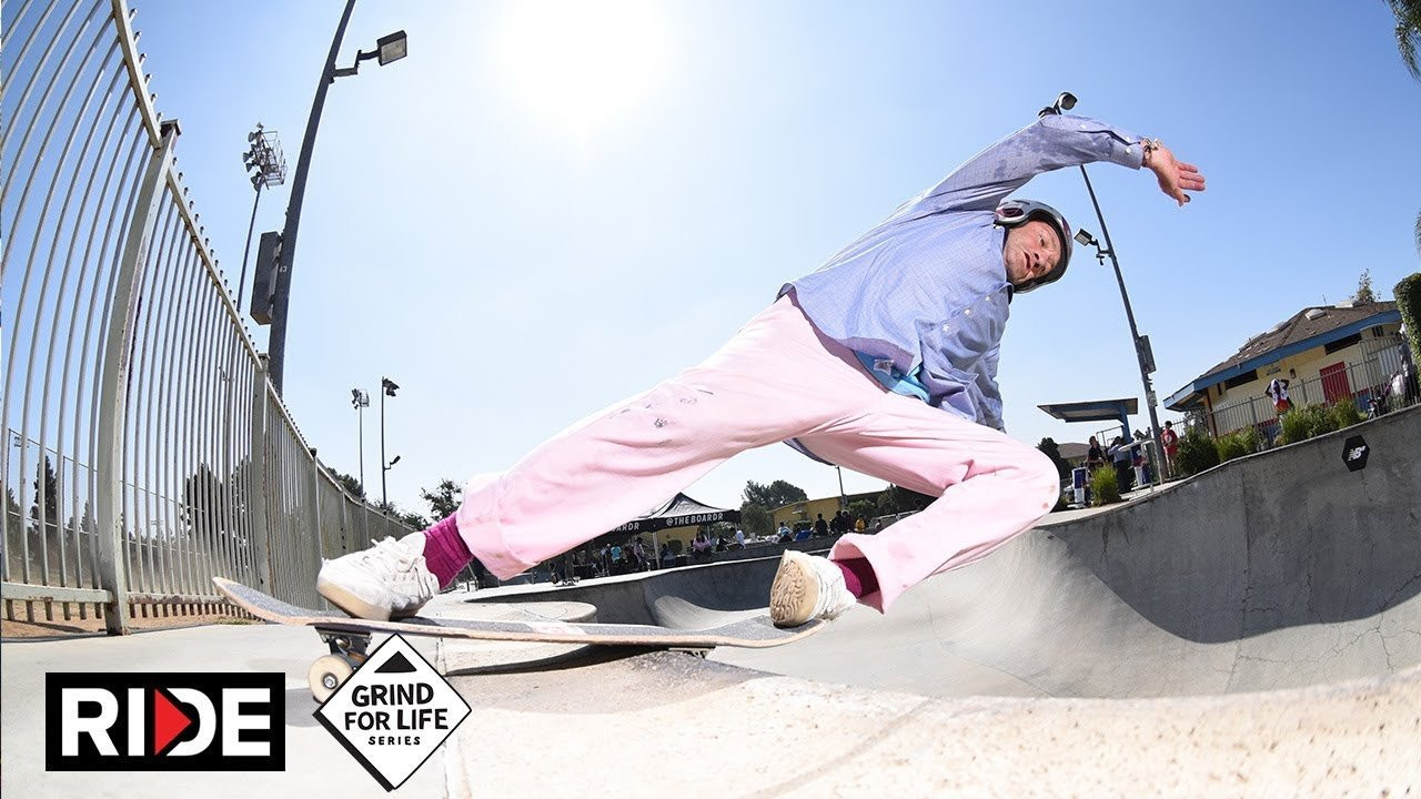 Los Angeles, California was the seventh stop of the year for the Grind for Life Series Presented by Marinela, an all ages skateboarding contest series in both bowl and street. Check the full results, rankings, and future stops at http://GFLSeries.com<br /><br />Ride Channel brings you original content every week featuring top shows such as Shoe Review, Free Lunch, Spencer Nuzzi Basics as well as exclusive interviews, events, contests, parts, premieres, and a whole lot more at: http://theridechannel.com/<br /><br />SUBSCRIBE to RIDE: http://bit.ly/HZ9Dau<br />Like RIDE on FACEBOOK: http://facebook.com/ridechannel<br />Follow RIDE on INSTAGRAM: http://instagram.com/ridechannel<br />Follow RIDE on TWITTER: http://twitter.com/ridechannel<br />Check out the RIDE WEBSITE: http://theridechannel.com/