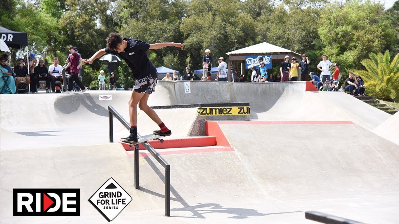 New Smyrna, Florida was the third stop of the year for the Grind for Life Series Presented by Marinela, an all ages skateboarding contest series in both bowl and street. Check the full results, rankings, and future stops at http://GFLSeries.com<br /><br />Ride Channel brings you original content every week featuring top shows such as Shoe Review, Free Lunch, Spencer Nuzzi Basics as well as exclusive interviews, events, contests, parts, premieres, and a whole lot more at: http://theridechannel.com/<br /><br />SUBSCRIBE to RIDE: http://bit.ly/HZ9Dau<br />Like RIDE on FACEBOOK: http://facebook.com/ridechannel<br />Follow RIDE on INSTAGRAM: http://instagram.com/ridechannel<br />Follow RIDE on TWITTER: http://twitter.com/ridechannel<br />Check out the RIDE WEBSITE: http://theridechannel.com/
