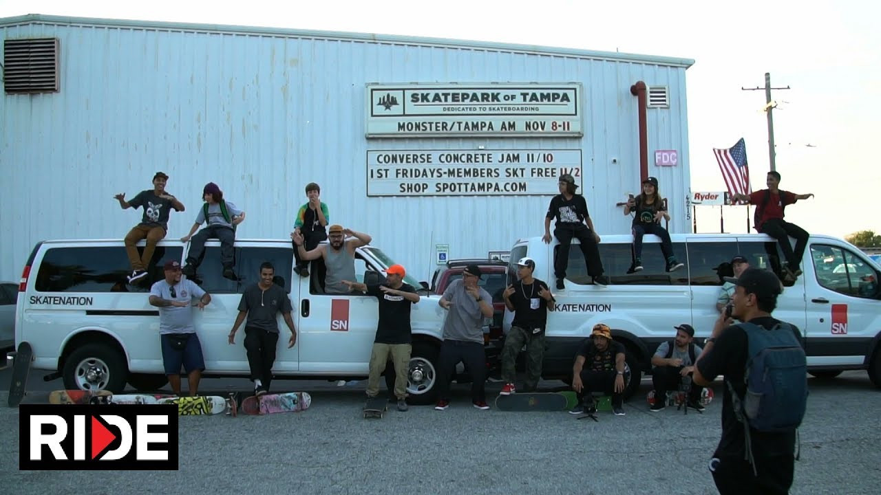 Thousands of miles separate Los Angeles - CA from Tampa -FL, for many Californian skaters visiting the iconic Tampa skatepark is a dream. Imagine for a skater from Brasil?<br /><br />If this idea in mind, Tulio Oliveira have created the Skatenation's Skatevacation project intended to help Brazilian kids to visit America, compete in The Boardr contests and watch the legendary Tampa AM.The late 2018 edition has fun as usual. Brazillian skaters had the opportunity to skate all over Florida and have a bunch of fun.<br /><br />To know more about Skatenation's Skatevacation project, please visit skatenation.com.br.<br /><br />Ride Channel brings you original content every week featuring top shows such as Shoe Review, Free Lunch, Spencer Nuzzi Basics as well as exclusive interviews, events, contests, parts, premieres, and a whole lot more at: http://theridechannel.com/<br /><br />SUBSCRIBE to RIDE: http://bit.ly/HZ9Dau<br />Like RIDE on FACEBOOK: http://facebook.com/ridechannel<br />Follow RIDE on INSTAGRAM: http://instagram.com/ridechannel<br />Follow RIDE on TWITTER: http://twitter.com/ridechannel<br />Check out the RIDE WEBSITE: http://theridechannel.com/