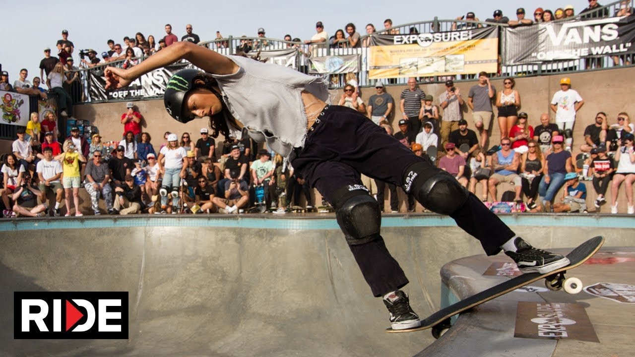 The world's biggest women's skateboarding event, Exposure, brought 154 female skaters from all over the world together to skate Pro and Am contests in vert, bowl and street. The event served as a benefit for a local domestic violence shelter. Exposure Skate is a 501(c)3 nonprofit dedicated to empowering women and girls through skateboarding. For more information, check out www.exposureskate.org or @exposureskate on instagram.<br /><br />Skaters Featured: Sarah Thompson, Nicole Hause, Lyn-z Pastrana, Jordyn Barratt, Allysha Le, Arianna Carmona, Lizzie Armanto, Kiana Parra, Una Farrar. Kendra Long, Christiana Means, Hina Maeda, Kaya Isa, Poe Pinson, Margielyn Arda Didal, Minna Stess, Spencer Breaux, Kody Tamanaha and Bryce Wettstein.<br /><br />Film/Edit By: Steve Weed Media<br /><br />Music: Ghost Punch Song: "Heard Yr a Witch" Album: Oh Wow <br /><br />Ride Channel brings you original content every week featuring top shows such as Shoe Review, Free Lunch, Spencer Nuzzi Basics as well as exclusive interviews, events, contests, parts, premieres, and a whole lot more at: http://theridechannel.com/<br /><br />SUBSCRIBE to RIDE: http://bit.ly/HZ9Dau<br />Like RIDE on FACEBOOK: http://facebook.com/ridechannel<br />Follow RIDE on INSTAGRAM: http://instagram.com/ridechannel<br />Follow RIDE on TWITTER: http://twitter.com/ridechannel<br />Check out the RIDE WEBSITE: http://theridechannel.com/