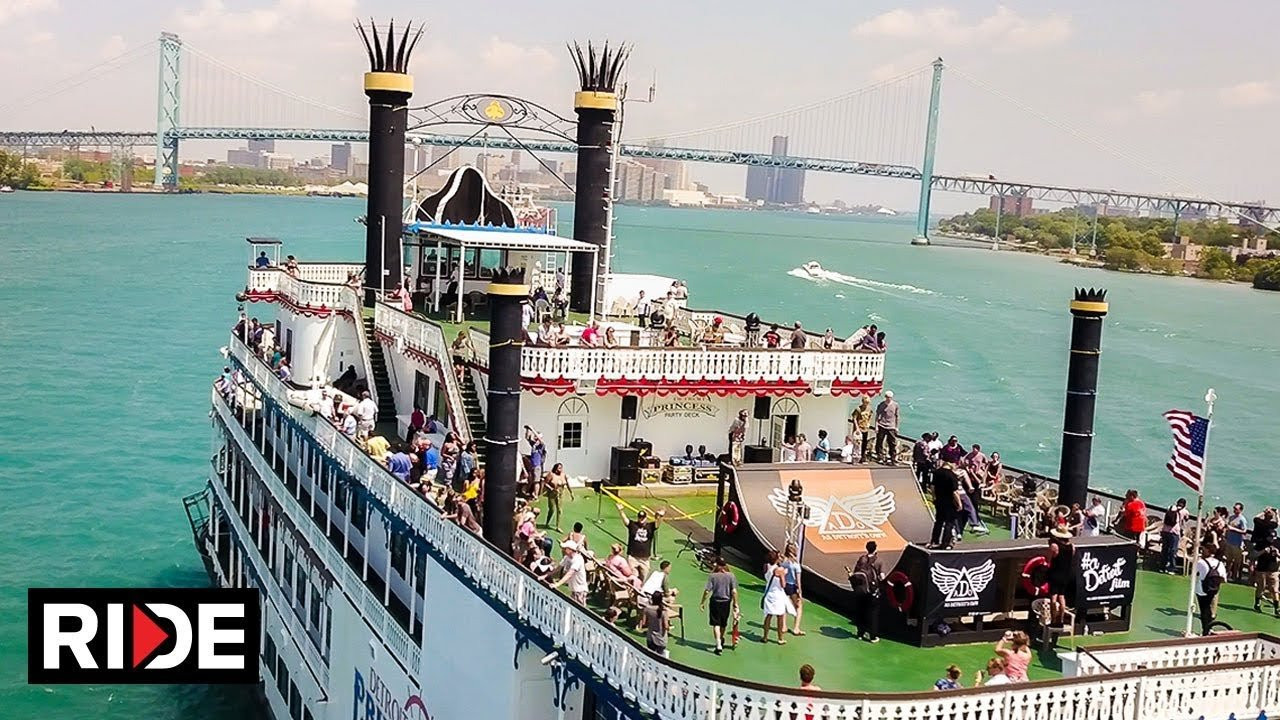 On August 5th the vision of Jordan Garland came to life and a halfpipe was built on the top of a cruise ship in Detroit, Michigan. The "Cruise For The Culture" event invited people on board to sail downtown Detroit while witnessing skateboarders riding the ramp! Check out some of the event highlights in the video. <br /><br />For more of Jordan's creations make sure to subscribe to his channel- https://www.youtube.com/jordangarlandmi<br /><br />Created/Edited by:<br />Jordan Garland -https://www.instagram.com/jordangarlandmi/<br />As Detroit's Own -https://www.instagram.com/asdetroitsown/<br /><br />Shot by-<br />As Detroit's Own<br />Jordan Garland<br />Nate Reed<br />Josh Bayer<br /><br />Skateboarders-<br />Max Curnett<br />Justin Zimmerman<br />Jordan Zuppke<br />Dustin Blauvelt<br />Mark Davenport<br />Zach Horkan <br />Anthony Restaino<br />Tone Marcus<br />Lonzie Raymond<br />Ryan Sprutte<br /><br />Special thanks- <br />Detroit Princess Riverboat<br />www.RampedConstruction.com<br /><br />Music: Assassins Creed: Black Flag- Lay Aboard<br /><br />Ride Channel brings you original content every week featuring top shows such as Shoe Review, Free Lunch, Spencer Nuzzi Basics as well as exclusive interviews, events, contests, parts, premieres, and a whole lot more at: http://theridechannel.com/<br /><br />SUBSCRIBE to RIDE: http://bit.ly/HZ9Dau<br />Like RIDE on FACEBOOK: http://facebook.com/ridechannel<br />Follow RIDE on INSTAGRAM: http://instagram.com/ridechannel<br />Follow RIDE on TWITTER: http://twitter.com/ridechannel<br />Check out the RIDE WEBSITE: http://theridechannel.com/