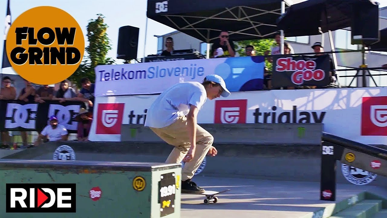 Flowgrind International Skateboarding Contest<br />Nova Gorica, Slovenia, June 7 - 10, 2018<br /><br />5th year in a row, Flowgrind International organized a rad series of skateboarding events; Best Line, Best Bowl, Women Street, Men Street, AM Street and Double Set Best Trick contests in Nova Gorica, Slovenia. Best Line took place in the center of Nova Gorica, the rest of the events went down at the skatepark. Congrats to Argentina's Matias Dell Olio and Poland’s Agata Halikowska for winning Men's and Women's Street contests. Sweden’s Kristoffer Kroon got 1st in the AM Street contest, and Argentina’s Matias Dell Olio also won the Double Set Best Trick. Great times in Nova Gorica and we'll see you next year!<br />#flowgrindcontest<br /><br />Skaters in montage: Mauro Iglesias, Alex Decunha, Sandro Moral, Aaron Jago, Marti Atanasov, Kristoffer Kroon, Luka Božič, Santino Exenberger, Chris Khan, Zander Gabriel, Douwe Macare, Andy Anderson, Adam Keats, Timotej Lampe Ignjic, David Bachl, Andy Anderson, Simon Stricker, Carlos Padilla, Matias Dell Olio and Niko Feratovic.<br /><br />Flowgrind 2018 sponsors: Monster Energy, DC Shoes, Telekom Slovenije, Jessup Griptape, Obsešen, 19.91 Denim, Shoe Goo, Sugar Skate Co., Graw Jump Ramps, Wicked Audio, Hotshot Handle, Embisi Skateboarding, Kult Eyewear, Rolka Skateshop, Relax Crew Skate Co., Keitre Skateboards, Fingerbear Fingerboards, Nox Clothing, SGB Tatuaggi, Reservoir Dogs Brewery, The Boardr, Ride Channel, Perla, Casinò & Hotel, Triglav Group, E3 Energy Ecology Economy doo, T-NET doo, AGM, A-media, Arctur doo, Leone Ice Cream and Concrete Skate Parks.<br />Results:<br /><br />Flowgrind 2018 Pro/Sponsored Men Street:<br />1. Matias Dell Olio, Argentina<br />2. Sandro Moral, Argentina<br />3. Mauro Iglesias, Argentina<br />4. Simon Stricker, Switzerland<br />5. Chris Khan, Slovenia<br />6. Timotej Lampe Ignjic, Slovenia<br />7. Santino Exenberger, Austria<br />8. Andy Anderson, Canada<br />9. Adam Keats, UK<br />10. Alex Decunha, UK<br />11. Zander Gabriel, USA<br />12. Douwe Macare, Netherlands<br />13. Carlos Padilla, Mexico<br />14. David Bachl, Austria<br />15. Aaron Jago, UK<br /><br />Flowgrind 2018 Women Street:<br />1. Agata Katarzyna, Poland<br />2. Hristina Vitkovic, Serbia<br />3. Luna Celeghin, Italy<br /><br />Flowgrind 2018 Double Set Best Trick:<br />Matias Dell Olio, Argentina<br /><br />Flowgrind 2018 Best Bowl:<br />Andy Anderson, Canada<br />Sandro Moral, Argentina<br /><br />Flowgrind 2018 Best Line In The Streets:<br />Simon Stricker, Switzerland<br /><br />Flowgrind 2018 Am/16 And Under Street Finals:<br />1. Kristoffer Kroon, Sweden<br />2. Luka Božič, Slovenia<br />3. Marti Atanasov, Bulgaria<br />4. Niko Feratovic, Switzerland<br />5. Marko Gojkovic, Serbia<br />6. Teodor Angelov, Bulgaria<br />7. Stefano Gigli, Italy<br />8. Matija Sedmak, Slovenia<br />9. Robert Perko, Slovenia<br />10. Filip Krebs, Slovenia<br /><br />Camera: Urban Kosir, Marko Vuletic<br />Edit: Urban Kosir<br /><br />Flowgrind Online:<br />WEBSITE: http://flowgrindcontest.com/<br />FACEBOOK: https://www.facebook.com/flowgrindcontest/<br />INSTAGRAM: https://www.instagram.com/flowgrindcontest/<br /><br />Ride Channel brings you original content every week featuring top shows such as Shoe Review, Free Lunch, Spencer Nuzzi Basics as well as exclusive interviews, events, contests, parts, premieres, and a whole lot more at: http://theridechannel.com/<br /><br />SUBSCRIBE to RIDE: http://bit.ly/HZ9Dau<br />Like RIDE on FACEBOOK: http://facebook.com/ridechannel<br />Follow RIDE on INSTAGRAM: http://instagram.com/ridechannel<br />Follow RIDE on TWITTER: http://twitter.com/ridechannel<br />Check out the RIDE WEBSITE: http://theridechannel.com/