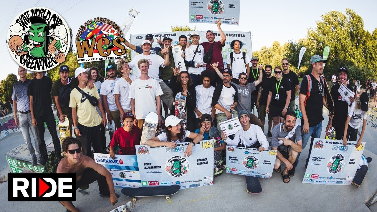 Between 6th and 8th of July City of Graz hosted the 3rd & largest edition of The WCS Graz contest. Tune in and check the vibe & tricks of this wonderful event!<br /><br />Skaters:<br />Daisuke Ikeda<br />Brad Saunders<br />Andy Anderson<br />Bart Buikman<br />Angelo Caro<br />Fabrizzio Caro<br />Matias dell Olio<br />Dima Dvoinishnikov<br />Joseph Garbaccio<br />Mauro Iglesias<br />Egor Kaldikov<br />Gosha Konyshev<br />Max Kruglov<br />Nassim Lachhab<br />Luiz Neto<br />Marcel Rieger<br />Bruno Senra<br />David Castells<br />Brandon Valjalo<br />Gabriel P Ribeiro<br />Santino Exenberger<br />Geronimo Bravo<br />Philipp Josephu<br />Ksenia Maricheva<br />Charlotte Hym<br />Keet Oldenbeivung<br />Minna Stess<br /><br />Check out all media coverage on RIDE and follow along @wcsgraz #wcsgraz and @wcs_worldcupskateboarding #worldcupskateboarding<br /><br />For more information, please visit: <br />https://www.facebook.com/WCSGraz<br /><br />or<br /><br />http://www.wcsk8.com/archives/2018-results/976-graz-skate-world-cup-2018-results<br /><br />Camera:<br />Kristijan Stramic (www.kristijanstramic.com)<br />Domen Dajcman<br />Tomaz Praunseis<br /><br />Editor:<br />Kristijan Stramic<br /><br />Music:<br />Dark Seas<br />"It's Alright"<br /><br />Shawn Wayne<br />"Get Up, Get Down ft. Lox The Rippa"<br />shawnwayne.bandcamp.com<br /><br />Ride Channel brings you original content every week featuring top shows such as Shoe Review, Free Lunch, Spencer Nuzzi Basics as well as exclusive interviews, events, contests, parts, premieres, and a whole lot more at: http://theridechannel.com/<br /><br />SUBSCRIBE to RIDE: http://bit.ly/HZ9Dau<br />Like RIDE on FACEBOOK: http://facebook.com/ridechannel<br />Follow RIDE on INSTAGRAM: http://instagram.com/ridechannel<br />Follow RIDE on TWITTER: http://twitter.com/ridechannel<br />Check out the RIDE WEBSITE: http://theridechannel.com/