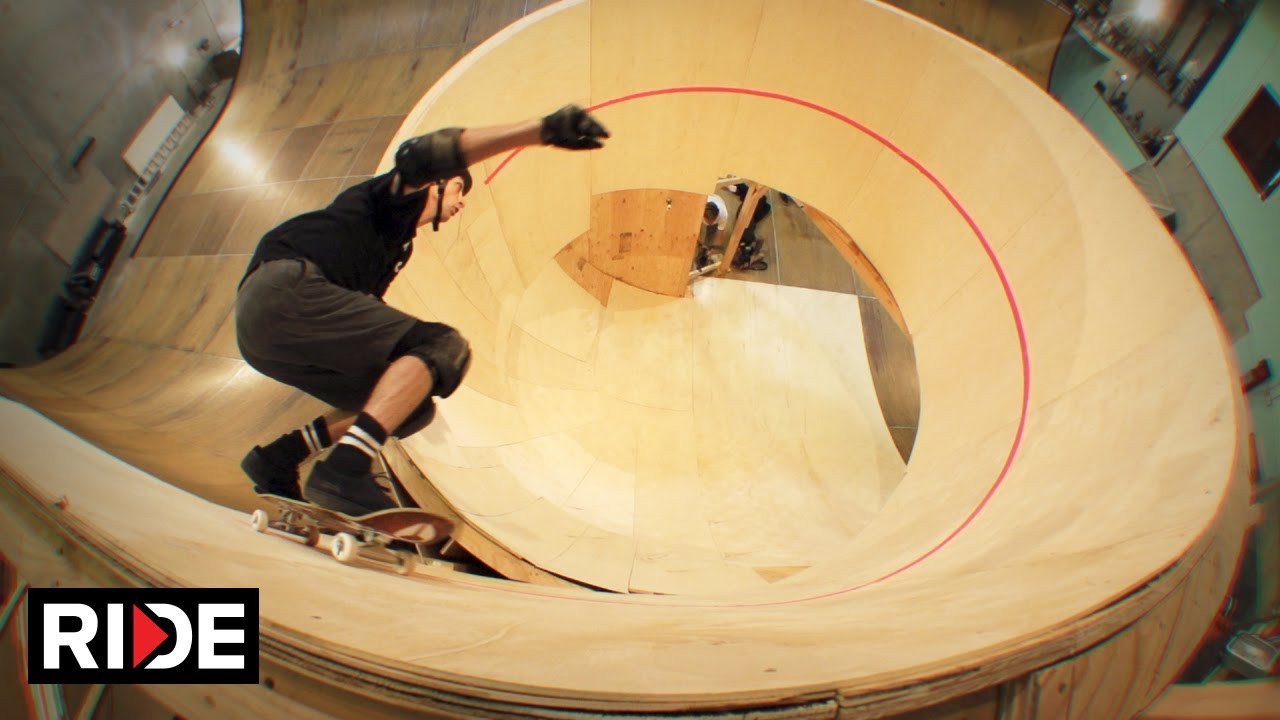 Tony Hawk Skates First Downward Spiral Loop: <br />A behind the scenes look at the idea, the build and the stunt. <br />We talked with Tony about an idea of creating a Helix shaped ramp that could be skated from top to bottom and he was excited but also a little nervous. To make it all the way around and out, he needed a combination of the right speed, centrifugal force and friction to keep him on the vertical wall. Thanks to Sony for funding this dream and the help of Sony Action Cameras to capture the event. Skateboarding is fun. <br /><br />Music by: <br />No Pilot<br />"Discharge"<br />https://nopilotmusic.bandcamp.com<br /><br />NJ Whitey<br />"Somebody Grab the Wheel"<br />https://njwhitey.bandcamp.com<br /><br />More at: http://theridechannel.com/<br />SUBSCRIBE to RIDE: http://bit.ly/HZ9Dau<br />Like RIDE on FACEBOOK: http://facebook.com/ridechannel<br />Follow RIDE on INSTAGRAM: http://instagram.com/ridechannel<br />Follow RIDE on TWITTER: http://twitter.com/ridechannel<br />Check out the RIDE WEBSITE: http://theridechannel.com/