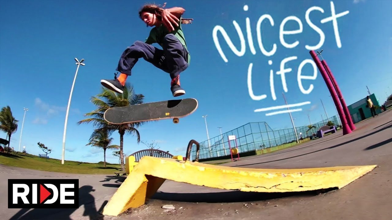 On this episode of The Nicest Life, Sergio takes us on a fun ride with his friends through the city of Aracaju Sergipe, land of the coconuts and great vibes.<br /><br />Ride Channel brings you original content every week featuring top shows such as Shoe Review, Free Lunch, Spencer Nuzzi Basics as well as exclusive interviews, events, contests, parts, premieres, and a whole lot more at: http://theridechannel.com/<br /><br />SUBSCRIBE to RIDE: http://bit.ly/HZ9Dau<br />Like RIDE on FACEBOOK: http://facebook.com/ridechannel<br />Follow RIDE on INSTAGRAM: http://instagram.com/ridechannel<br />Follow RIDE on TWITTER: http://twitter.com/ridechannel<br />Check out the RIDE WEBSITE: http://theridechannel.com/