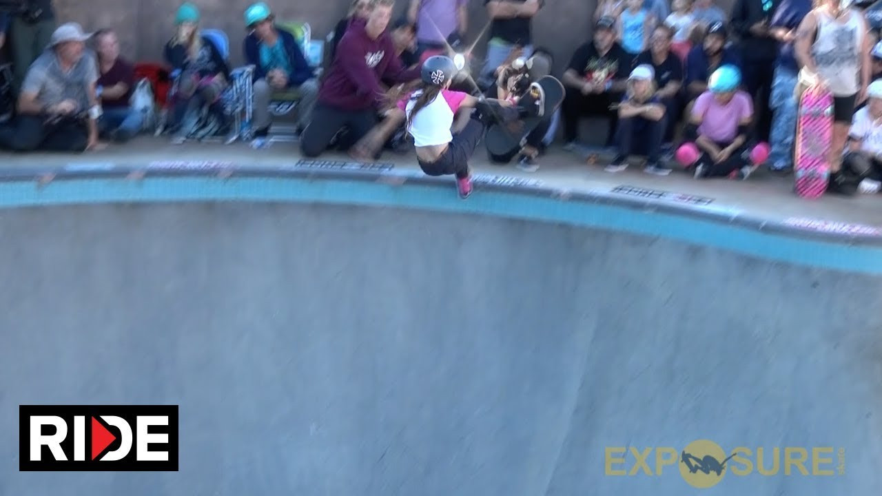 Exposure 2017 was the biggest women's skateboarding event in history with 166 female skaters who traveled from 15 countries to skate in vert, bowl and street events. The event raised $10,000 for survivors of domestic violence. <br /><br />Pro results: <br />Vert: <br />1. Arianna Carmona <br />2.Jordyn Barratt <br />3.Sakura Yosozumi<br /><br />Street: <br />1. Mariah Duran <br />2. Jenn Soto <br />3. Meagan Guy<br /><br />Bowl: <br />1. Jordyn Barratt<br />2. Yndiara Asp <br />3. Arianna Carmona<br /><br />Full results and more info: www.exposureskate.org<br /><br />Video by https://www.steveweedmedia.com/ <br /><br />Ride Channel brings you original content every week featuring top shows such as Shoe Review, Free Lunch, Spencer Nuzzi Basics as well as exclusive interviews, events, contests, parts, premieres, and a whole lot more at: http://theridechannel.com/<br /><br />SUBSCRIBE to RIDE: http://bit.ly/HZ9Dau<br />Like RIDE on FACEBOOK: http://facebook.com/ridechannel<br />Follow RIDE on INSTAGRAM: http://instagram.com/ridechannel<br />Follow RIDE on TWITTER: http://twitter.com/ridechannel<br />Check out the RIDE WEBSITE: http://theridechannel.com/